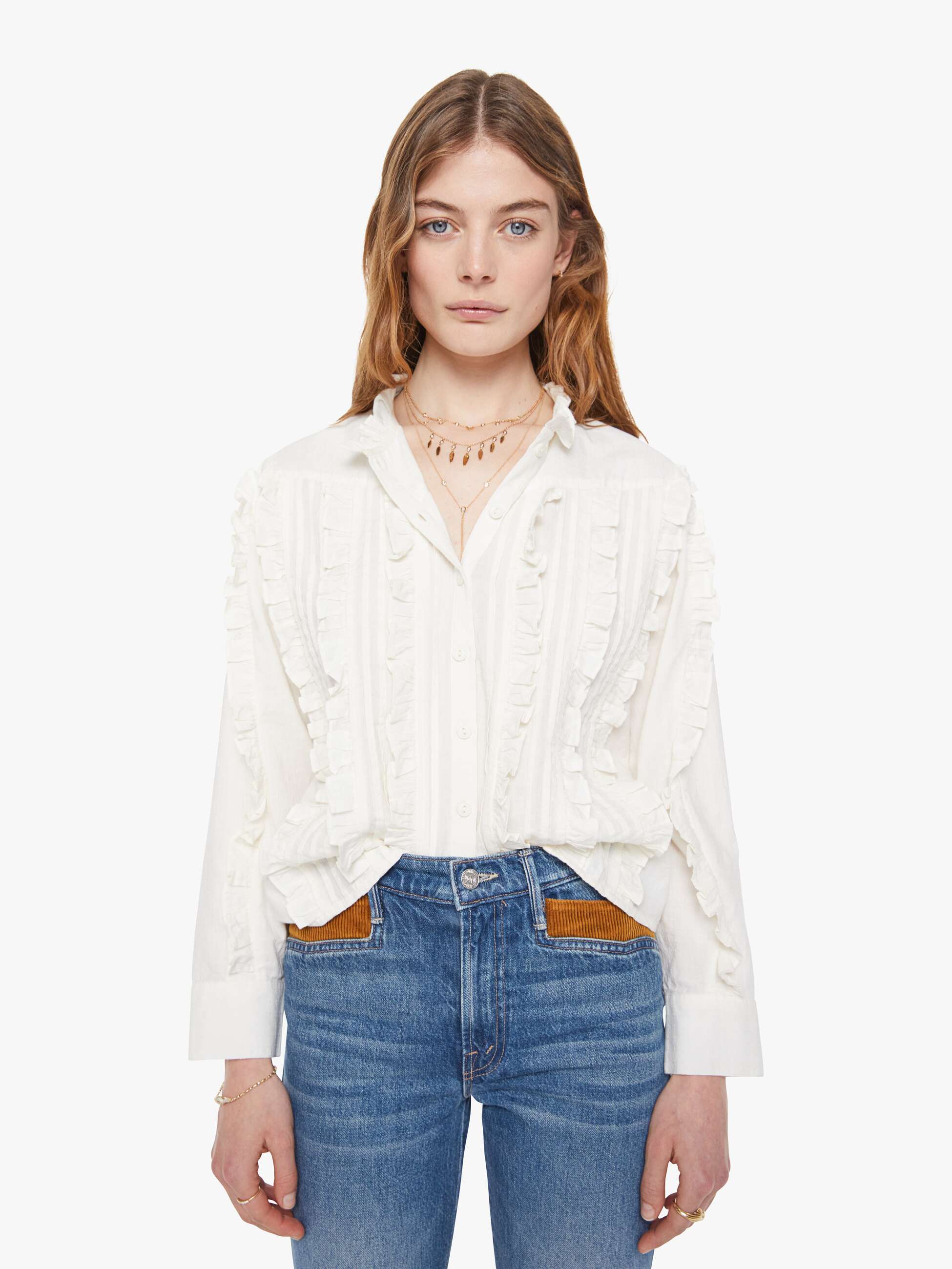サカイ asymmetry mesh blouse ブラウス 21-05466 Foxcroft Agnes Split Cuff Popover Blouse | Nordstrom