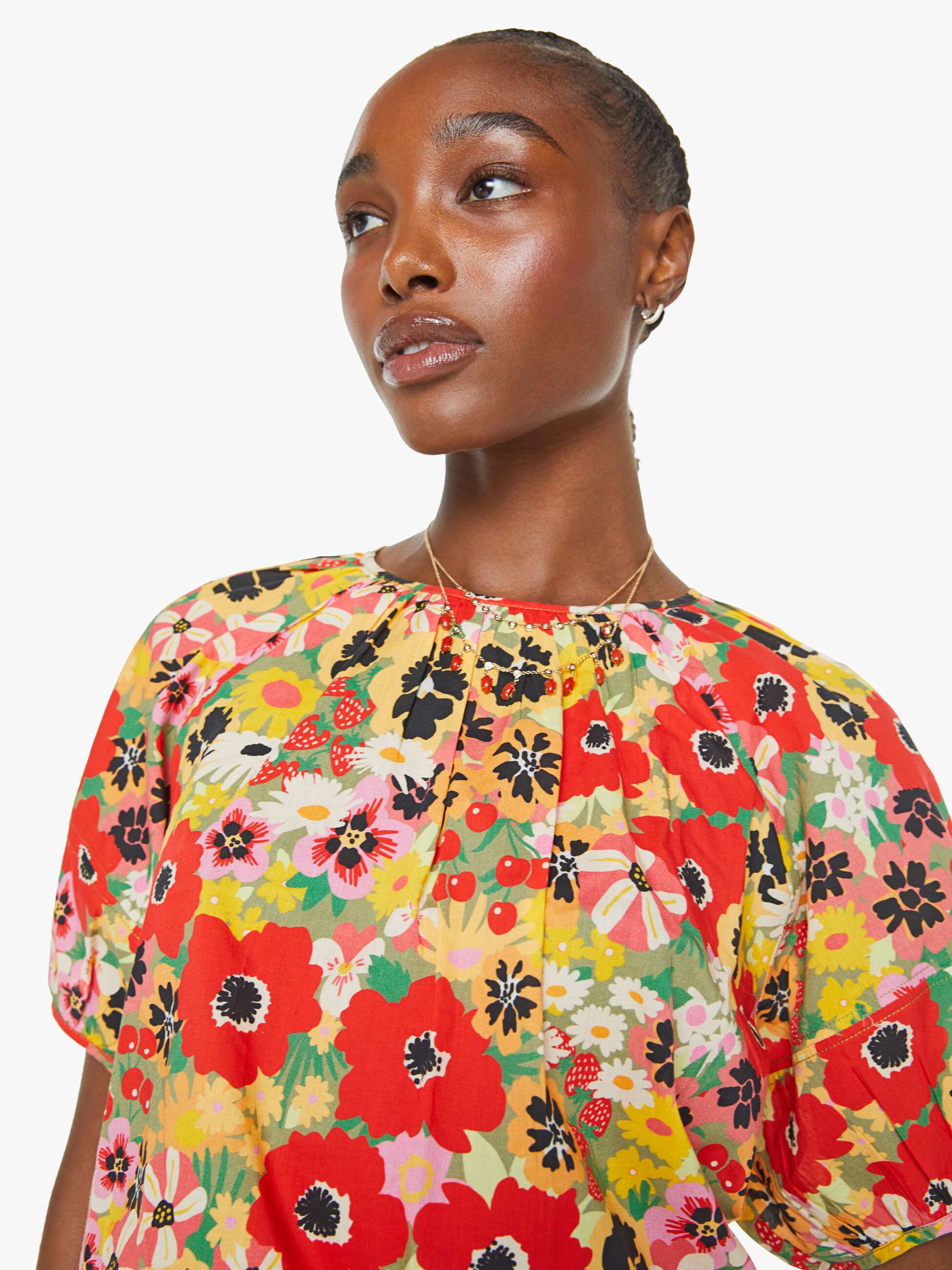 The Party In The Back Shirt - Flowers Al Fresco | MOTHER DENIM