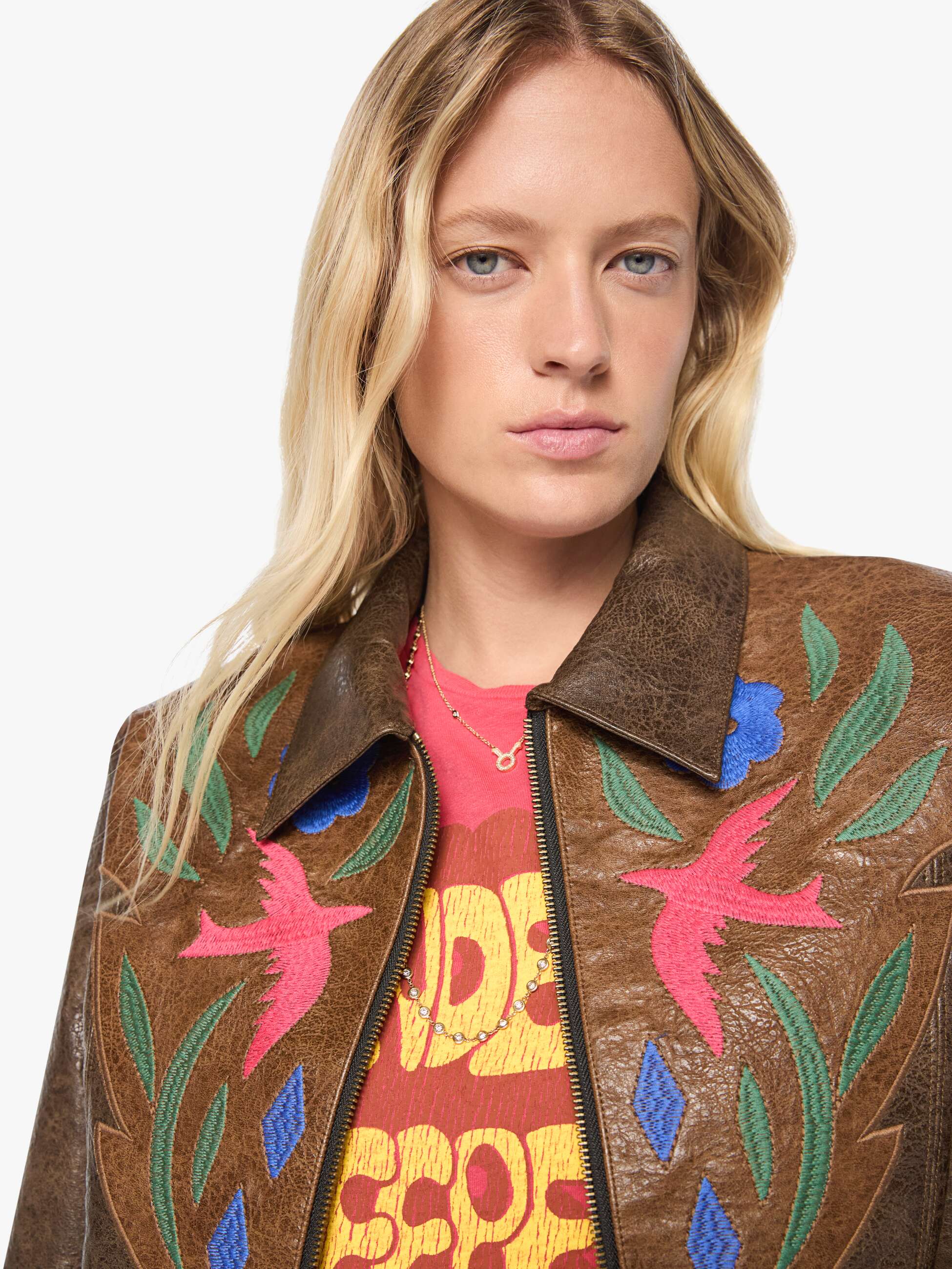 FEMALE BACK PRINTED 5B JKTロングテーラード ジャケット The Open Book Zip - Picante | MOTHER DENIM