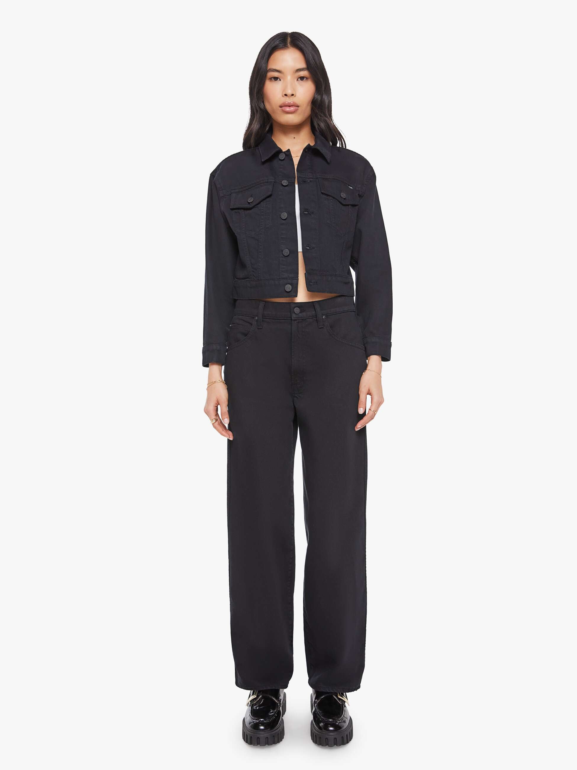 The Big Shorty - Pirate Black | MOTHER DENIM