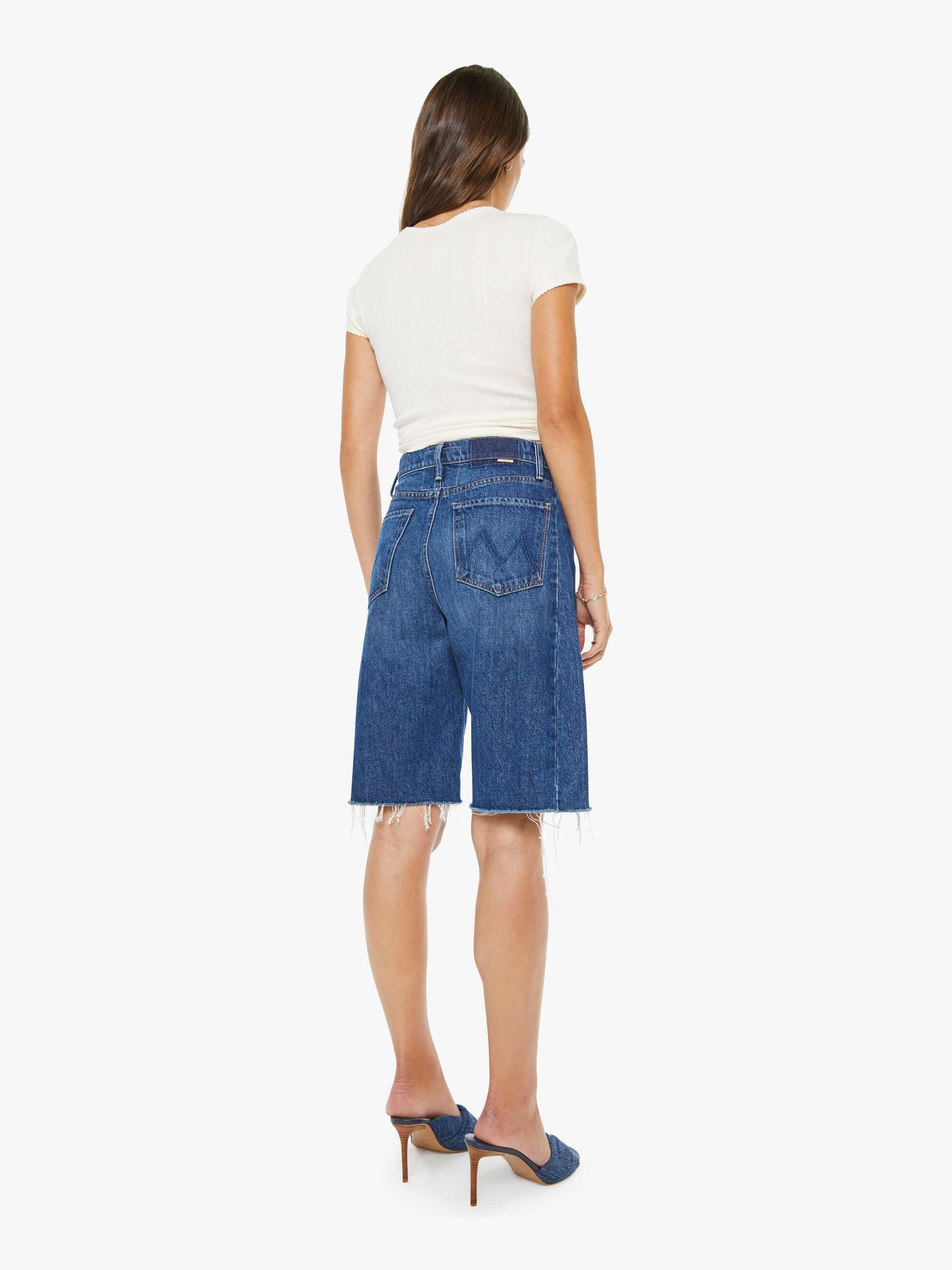 The Half-Pipe Bermuda Fray - Did You Bring Me Anything? | MOTHER DENIM