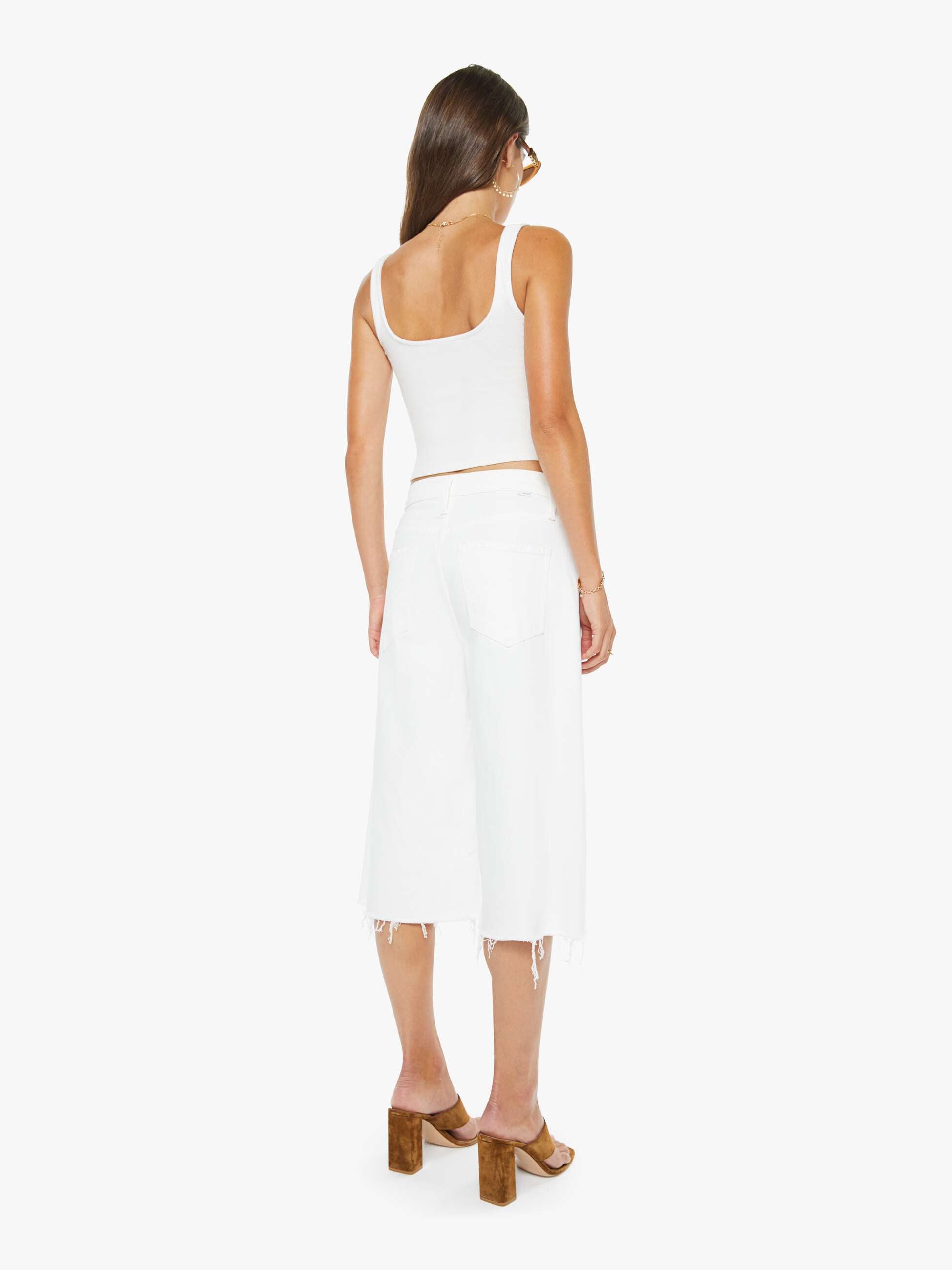 The Whole Lot Zip Twist Fray - Totally Innocent | MOTHER DENIM