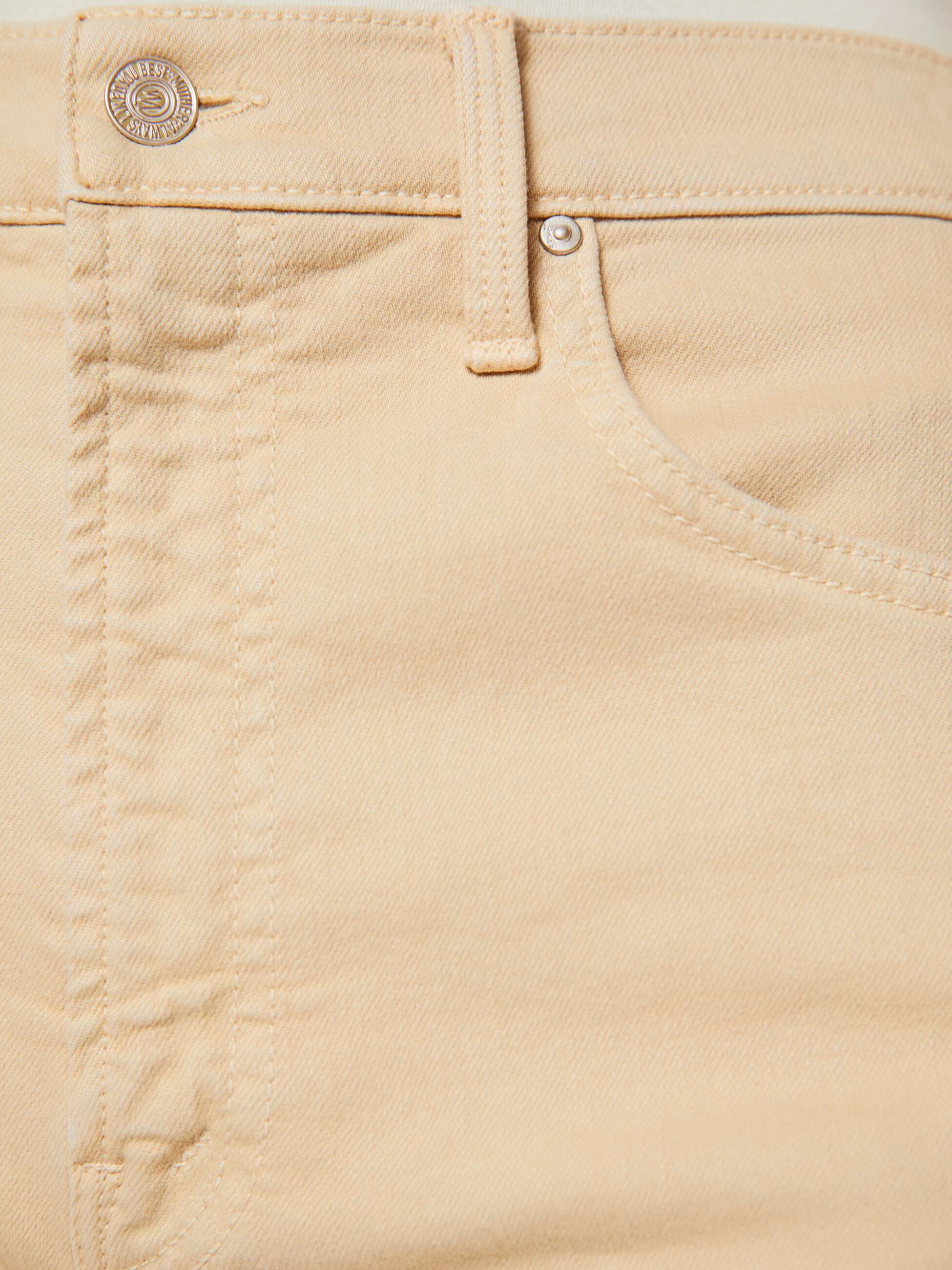 モドム　デッドリーモンド The Whole Lot Twist Zip - Play Date - Almond Buff | MOTHER DENIM