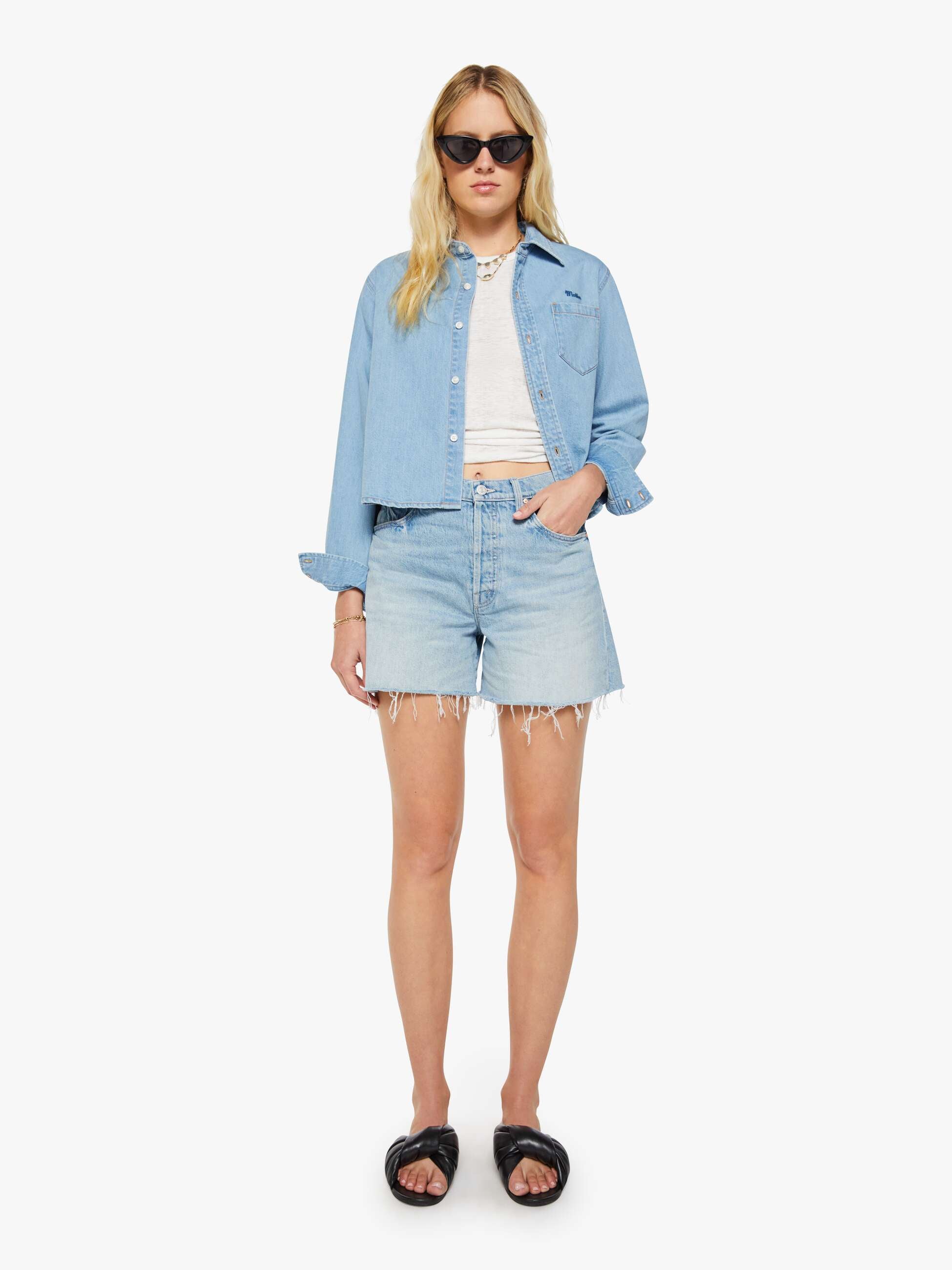 The Extra Mile Short Fray - Head Rush | MOTHER DENIM
