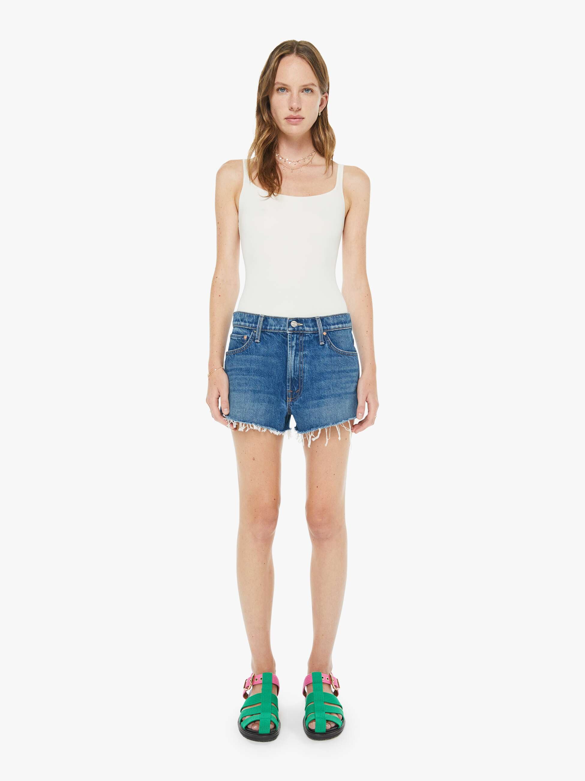 The Dodger Short Short Fray - Green Thumb