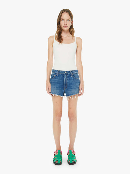 The Dodger Short Short Fray - Green Thumb | MOTHER DENIM