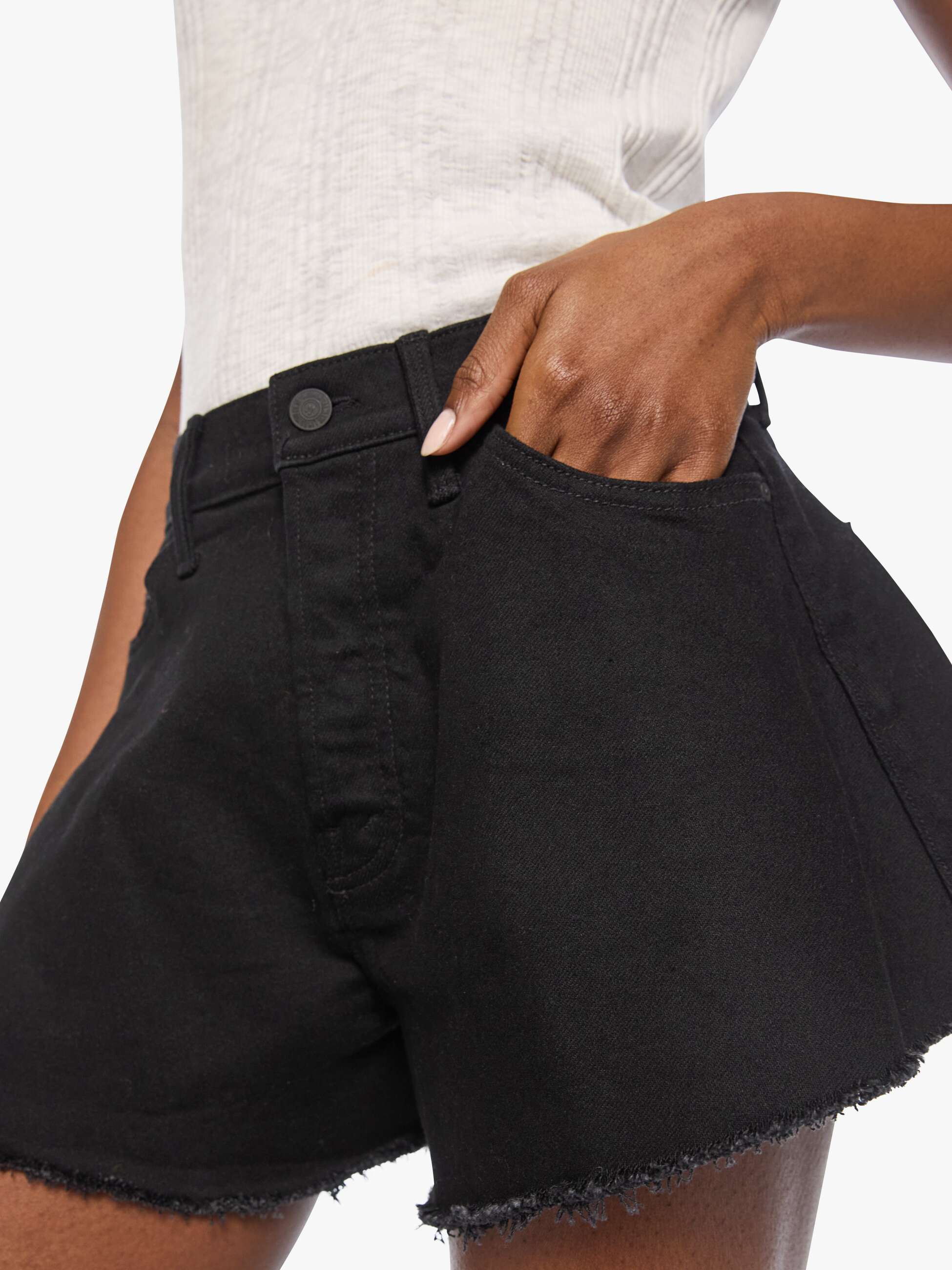 The Flutter Short Fray - Nighty Night | MOTHER DENIM