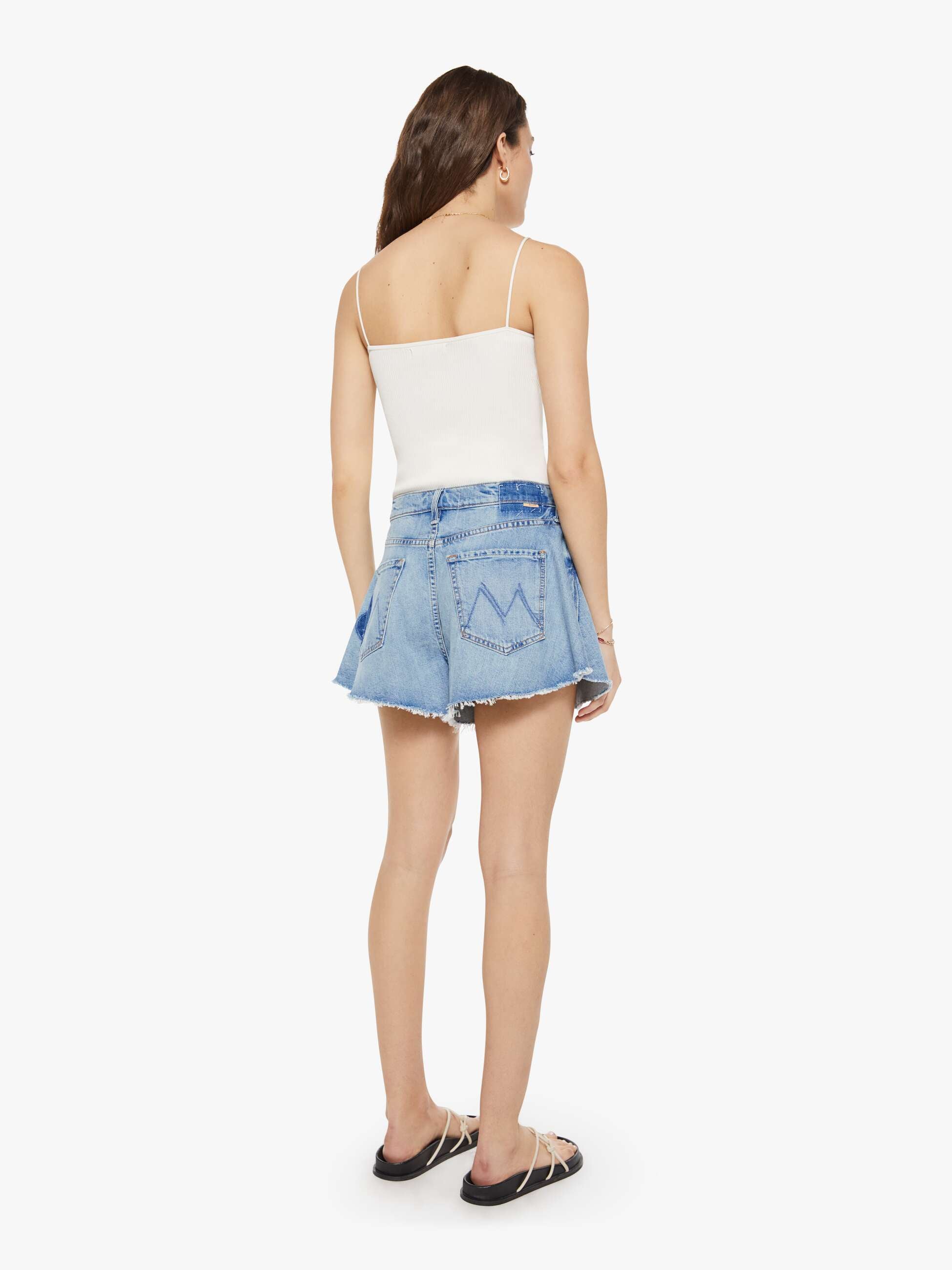 The Flutter Short Fray - I Confess With Heart | MOTHER DENIM