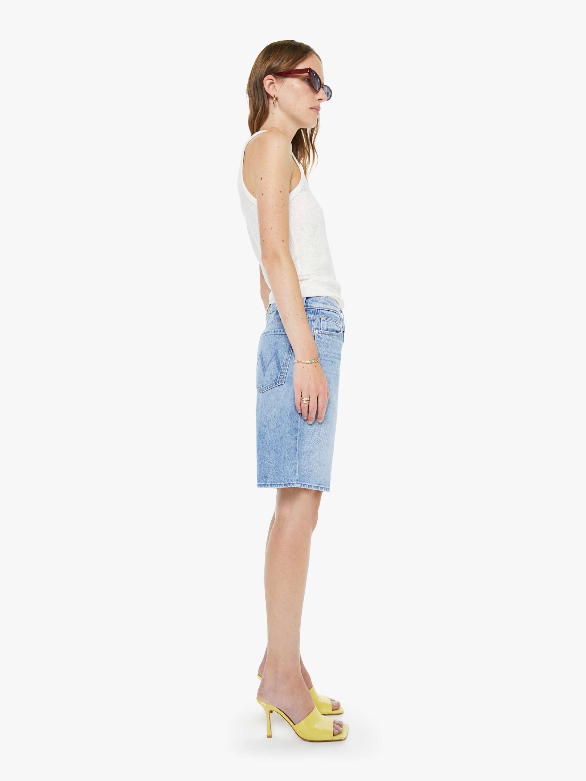 Natalie Martin Lisa Top - Athena Embroidery Salt | MOTHER DENIM