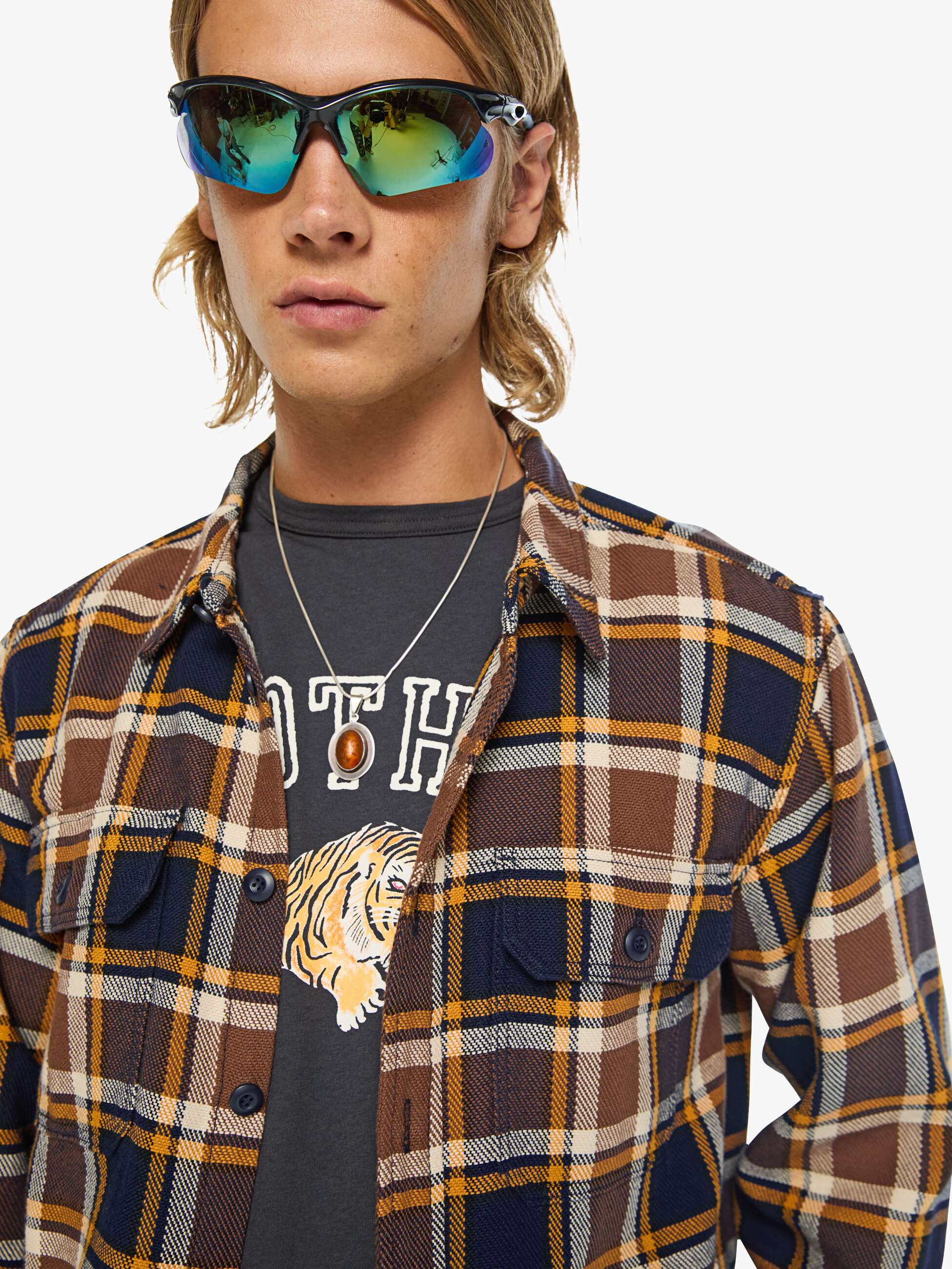 The Freeze - Plaid To The Bone | MOTHER DENIM
