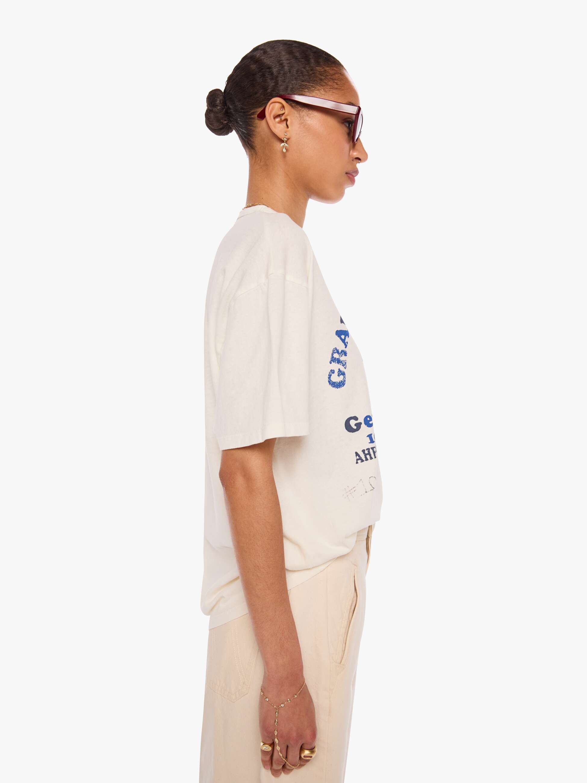 MadeWorn Rolling Stones Tee - Vintage White | MOTHER DENIM