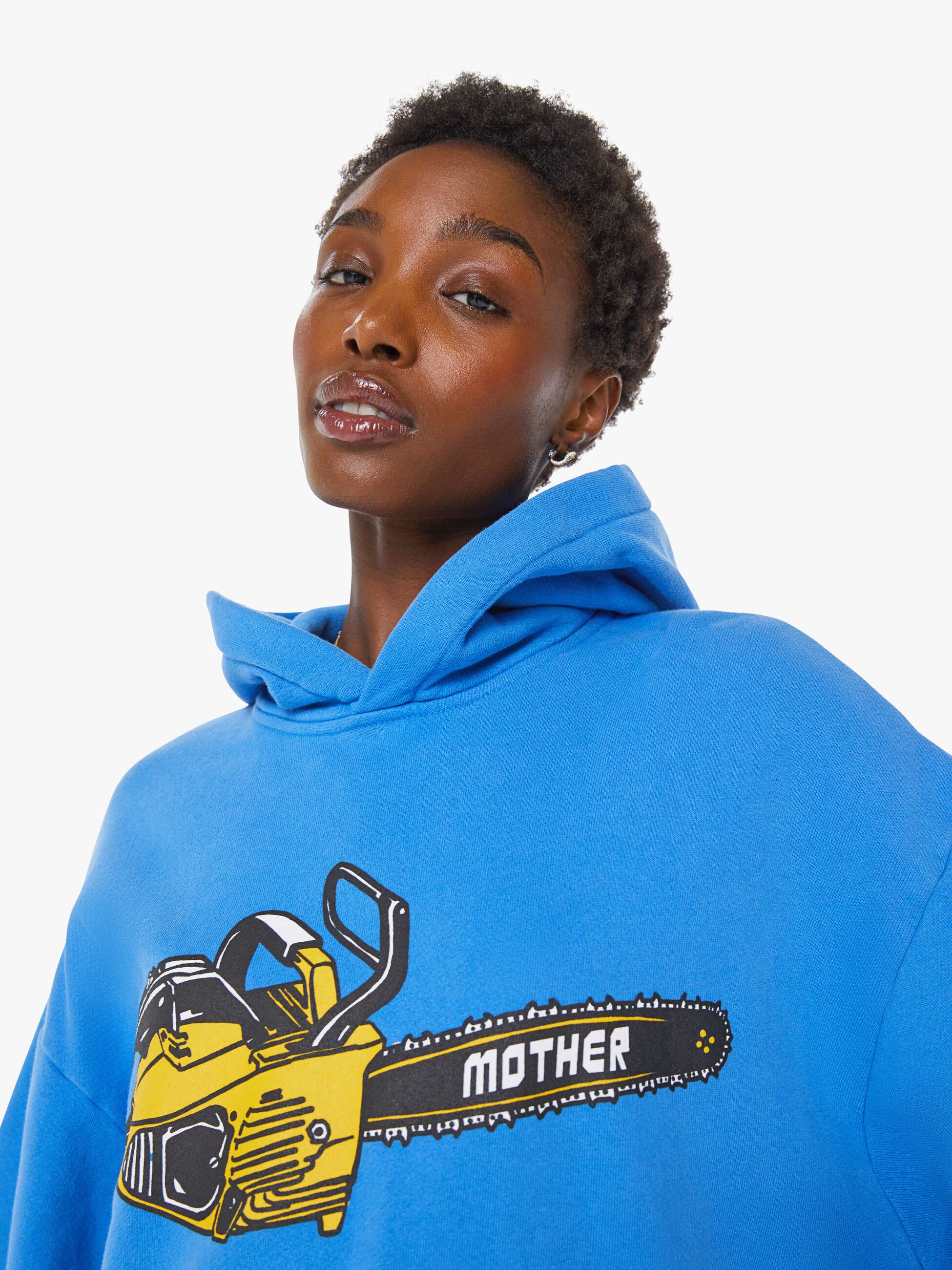 The Oversized Hoodie - Chainsaw | MOTHER DENIM