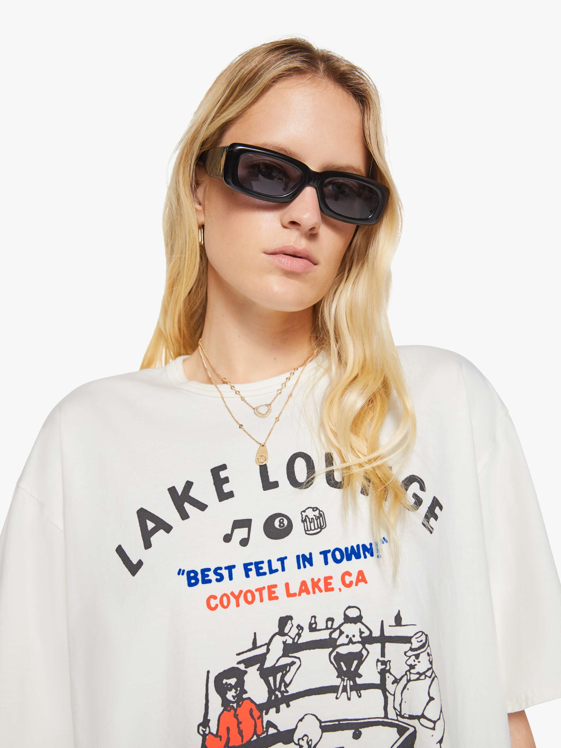 The Cut Off Coops Tee - Lake Lounge | MOTHER DENIM