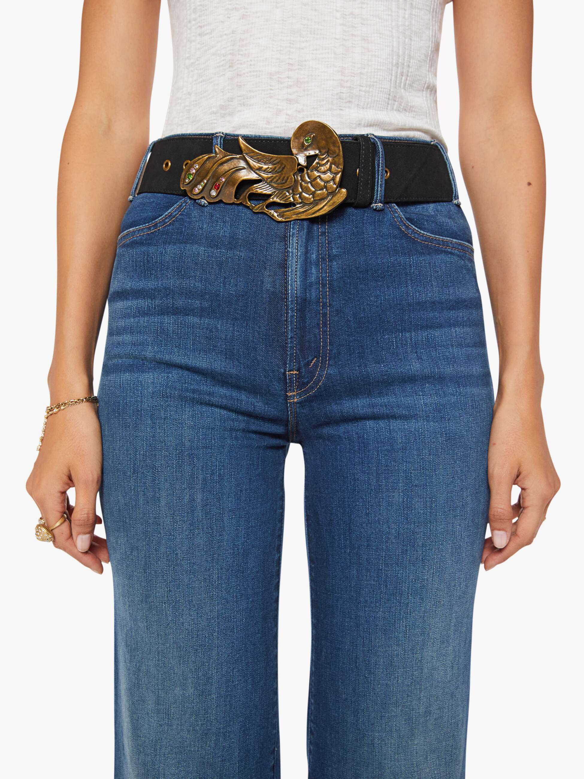 The Mississippi Sax - Black | MOTHER DENIM