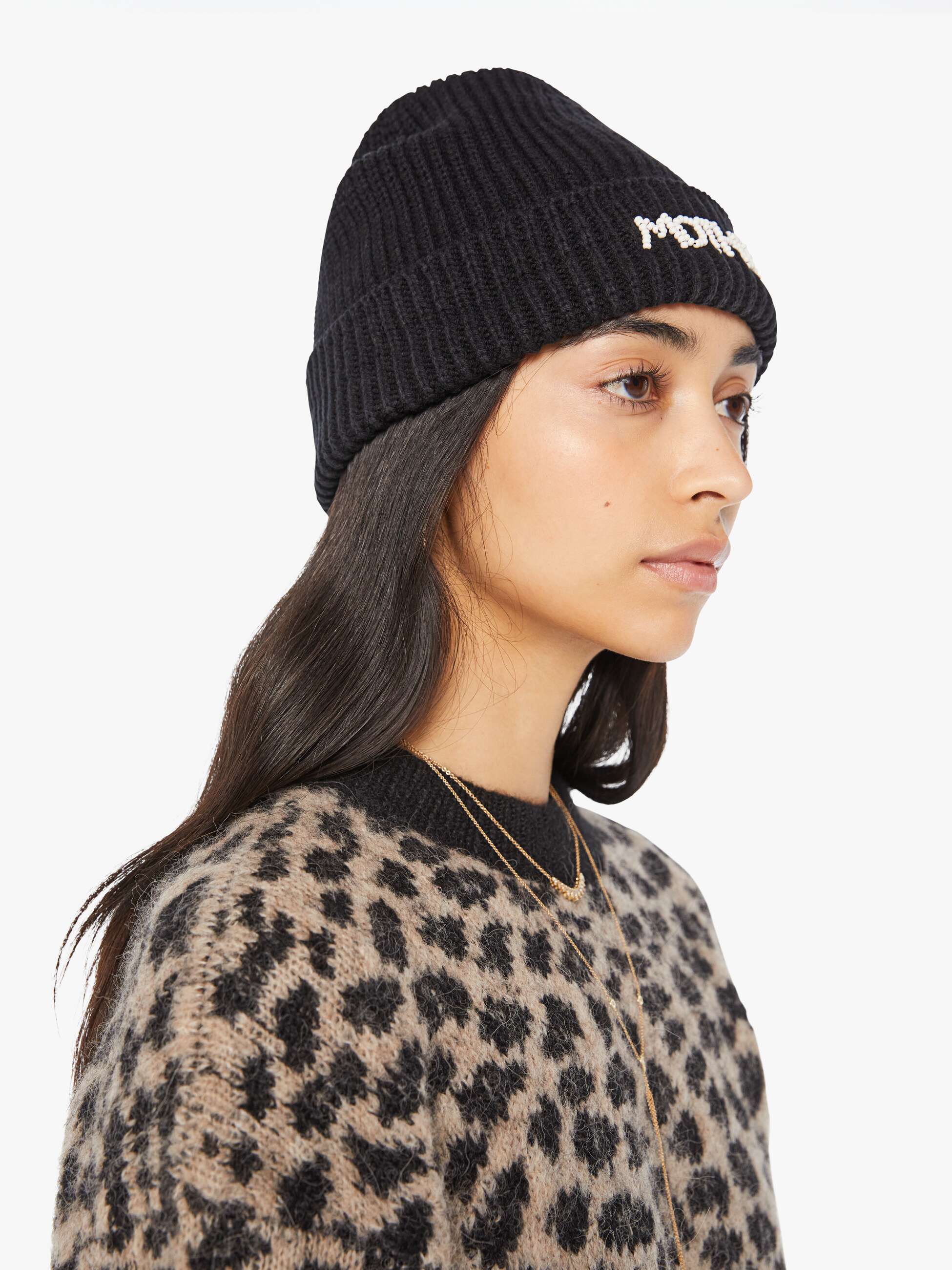 The Beanie - Beadie - Black | MOTHER DENIM