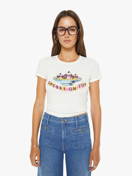 The Itty Bitty Ringer - Cherry On Top | MOTHER DENIM