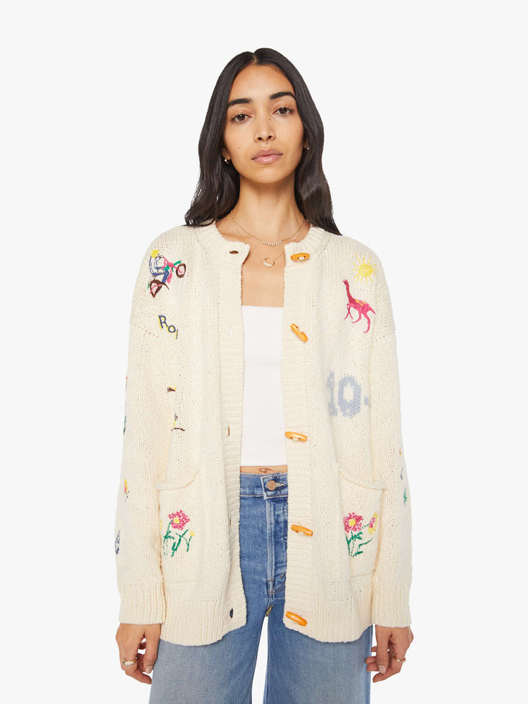 Womens Cardigans Mother Patch Pocket Cardigan The Long Drop