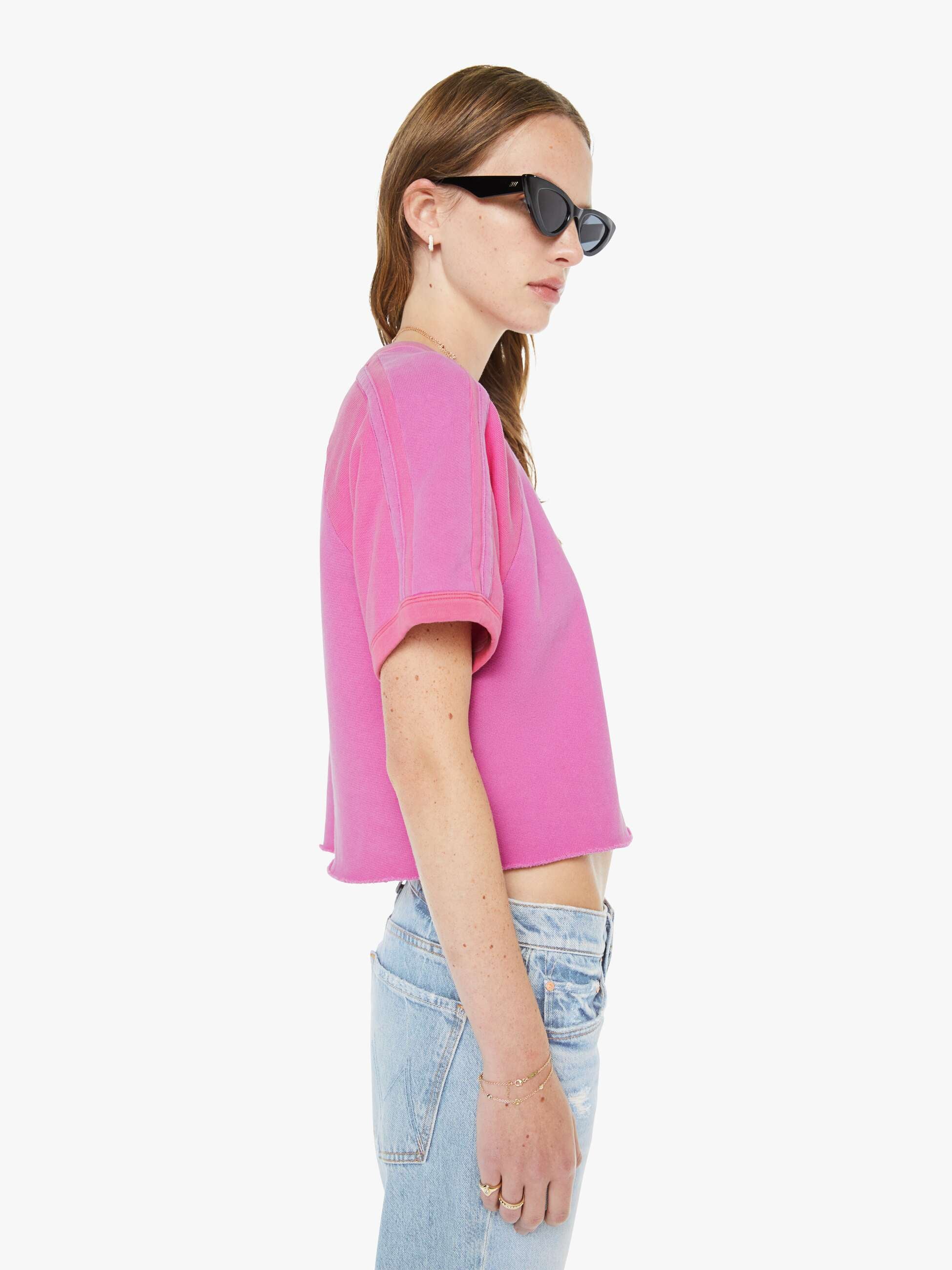 Momページ The Half Cut Square - Rose Violet | MOTHER DENIM