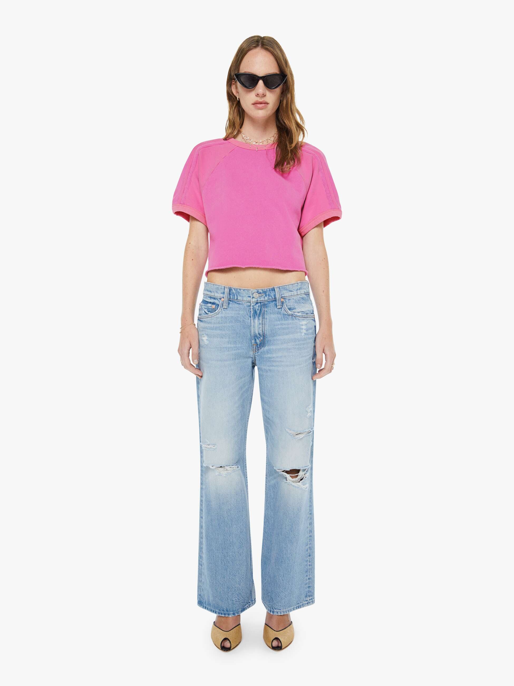 Momページ The Half Cut Square - Rose Violet | MOTHER DENIM