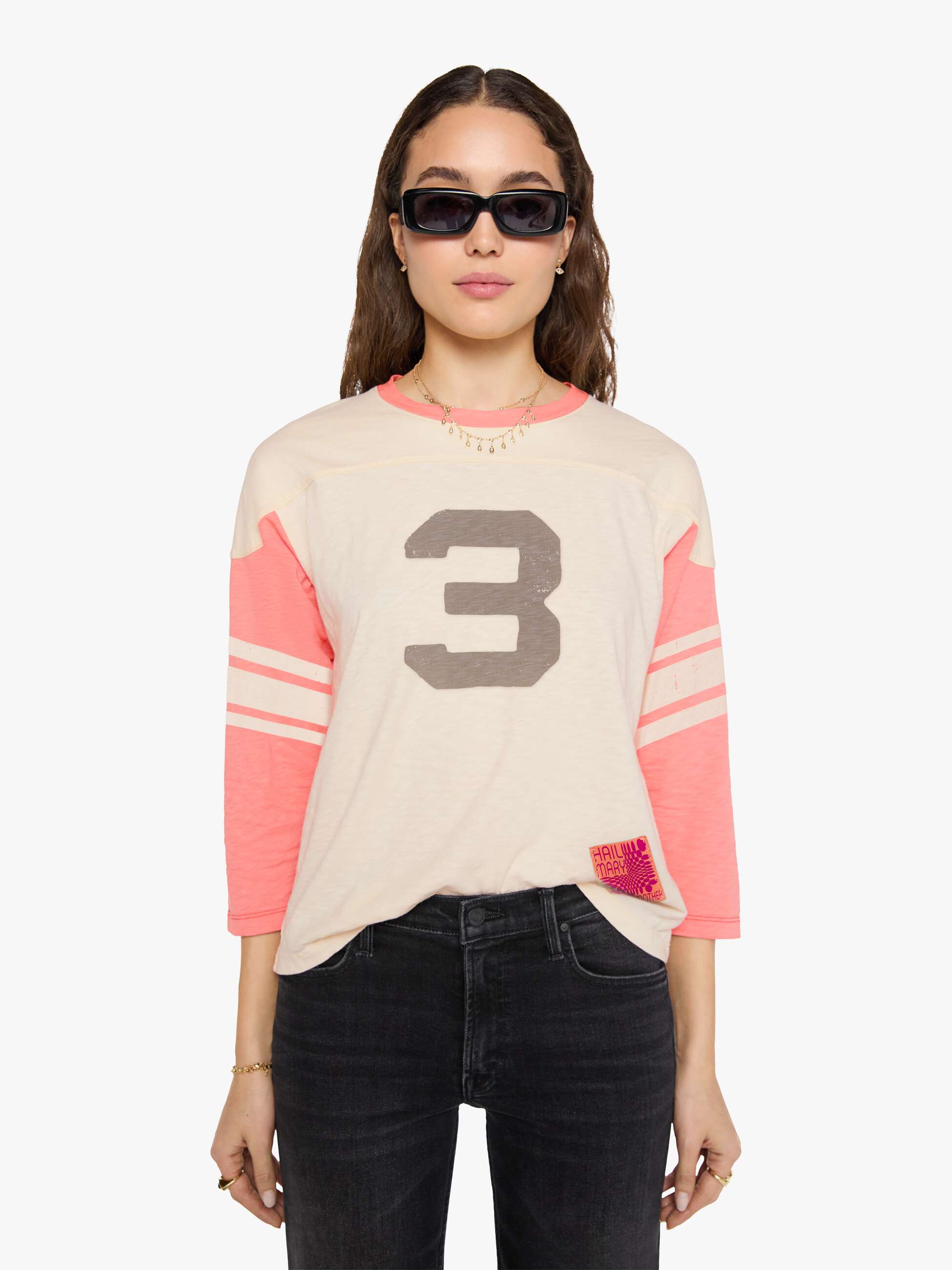 The 3Qtr Cap Sleeve Outfielder - Desert Flower