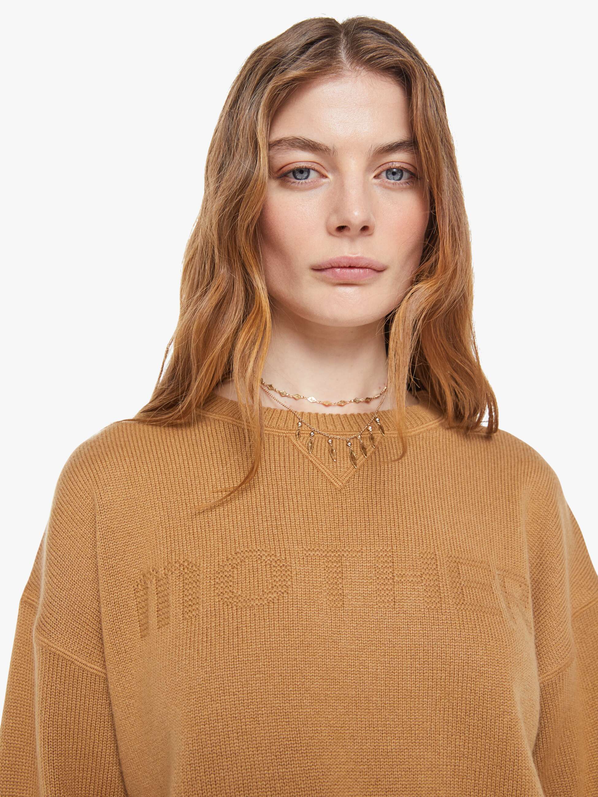 The Logo Jumper - Camel | MOTHER DENIM