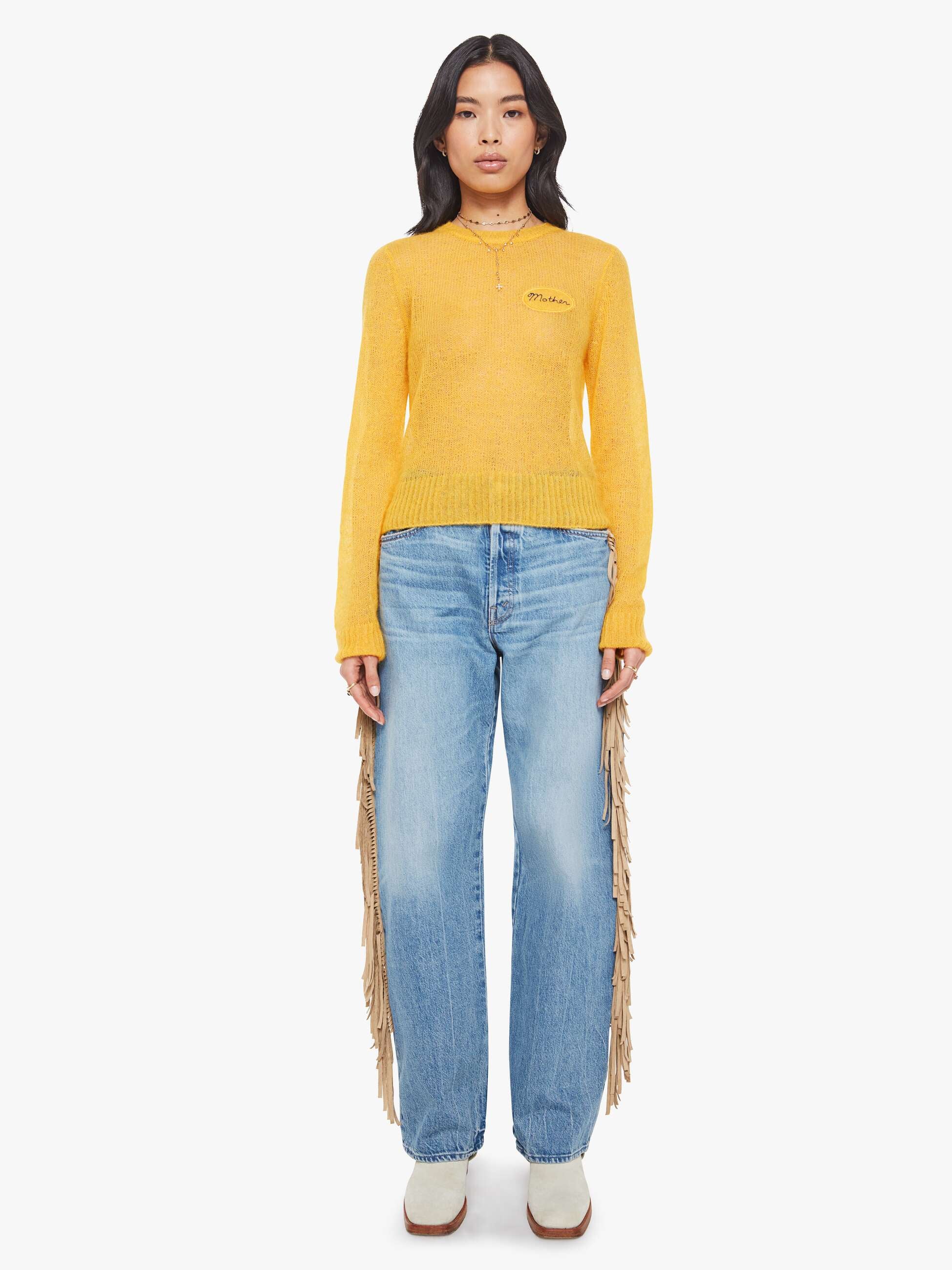 The Jumper - Gold | MOTHER DENIM