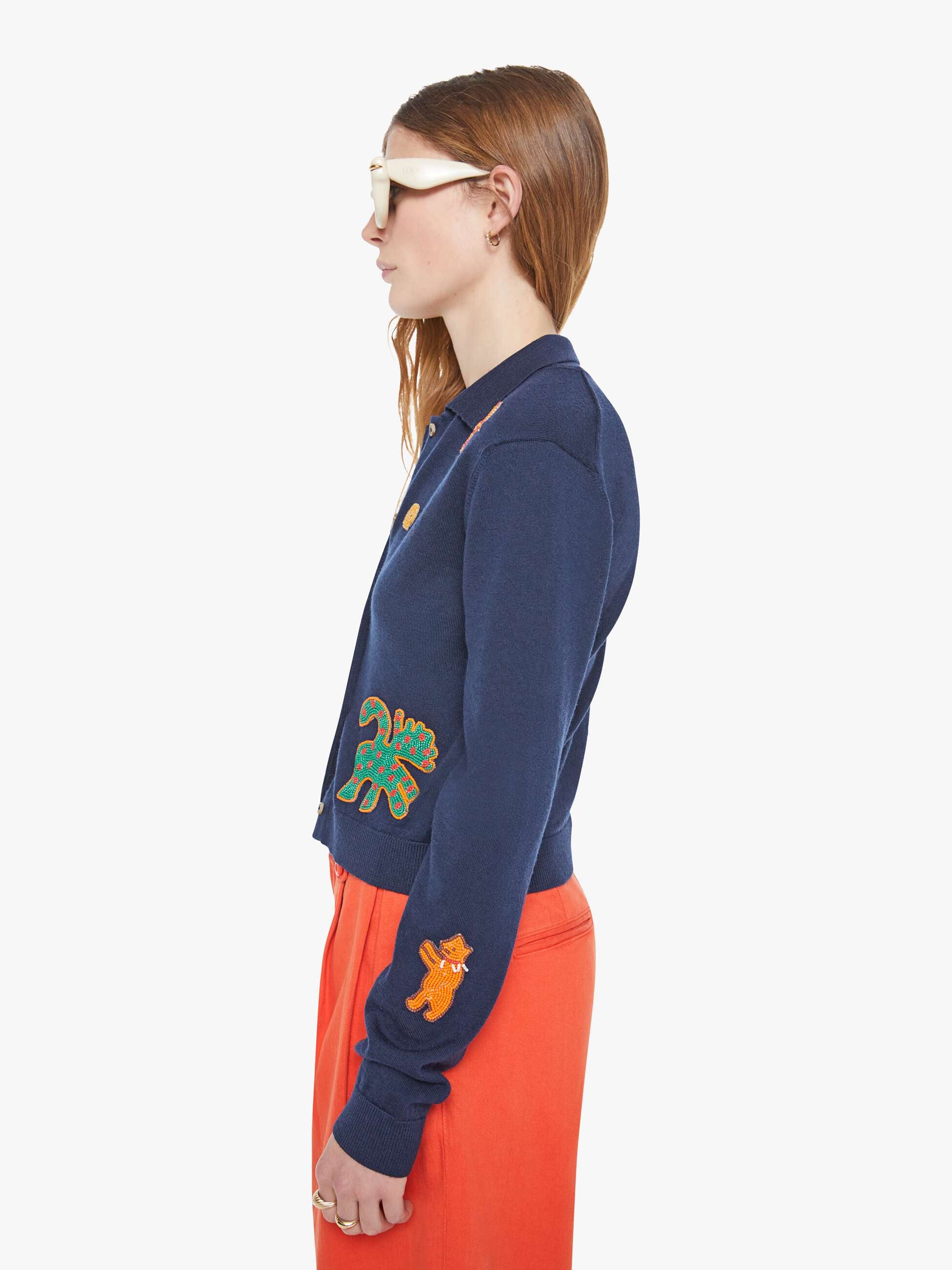 The Racquet Cardigan - Real Charmer | MOTHER DENIM