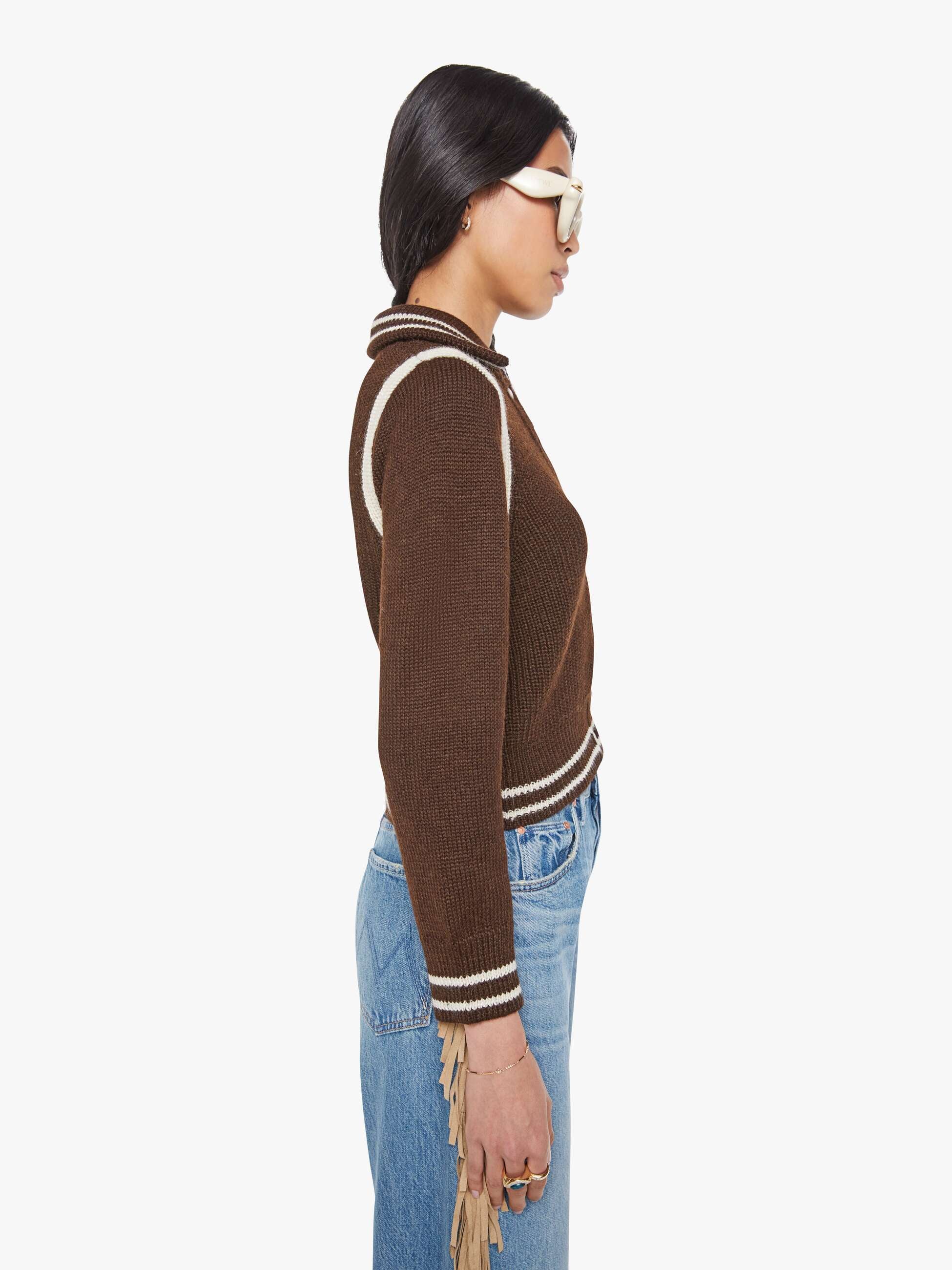 mother ニット Mother Embroidered Mock Neck – The Wknd Social