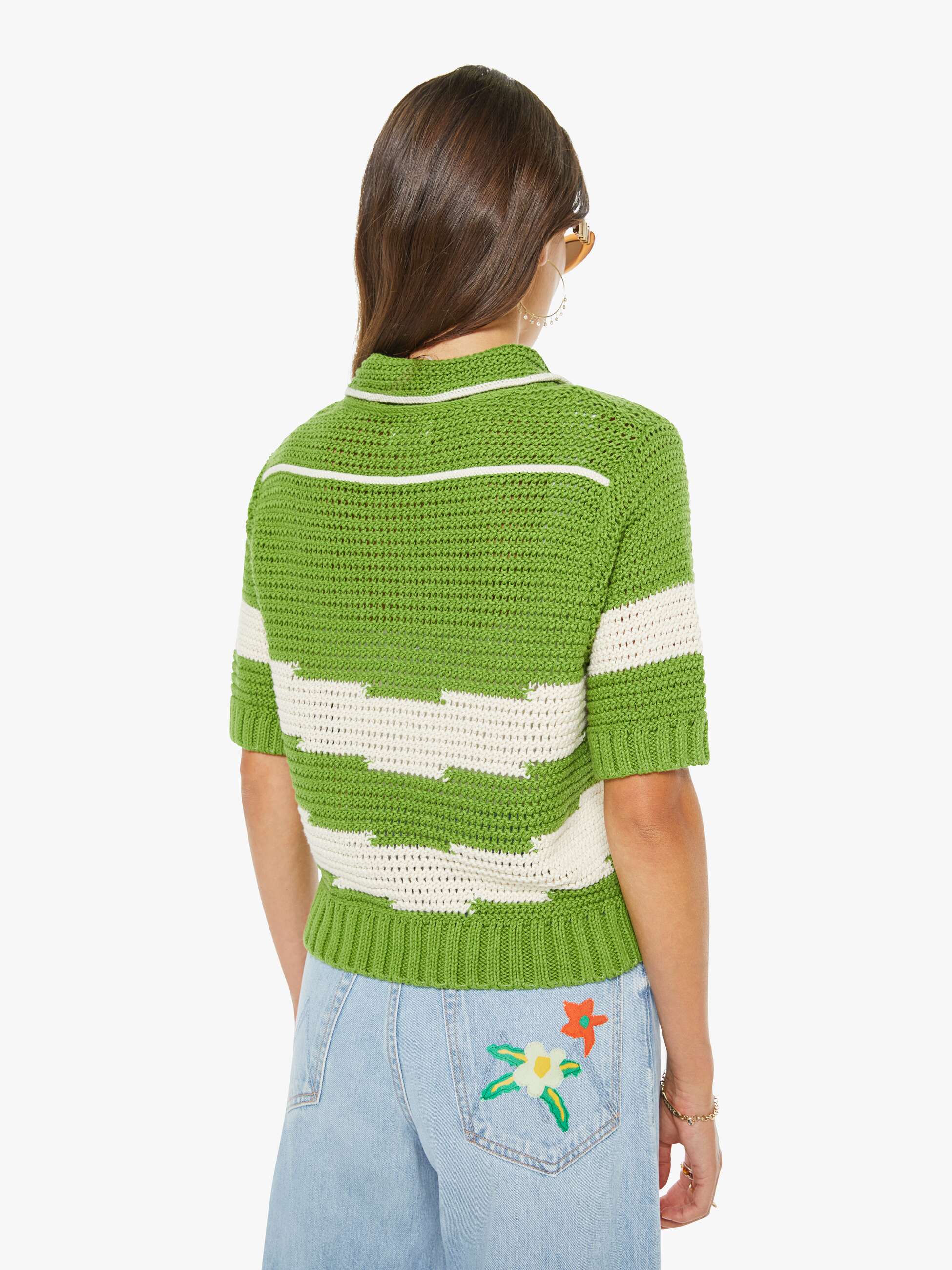 【美品】  L'Appartement / アパルトモン | 2022SS | 【MOTHER/マザー】KNIT カーディガン | S | グリーン | レディース 美品】 L'Appartement / アパルトモン | 2022SS | 【MOTHER/マザー