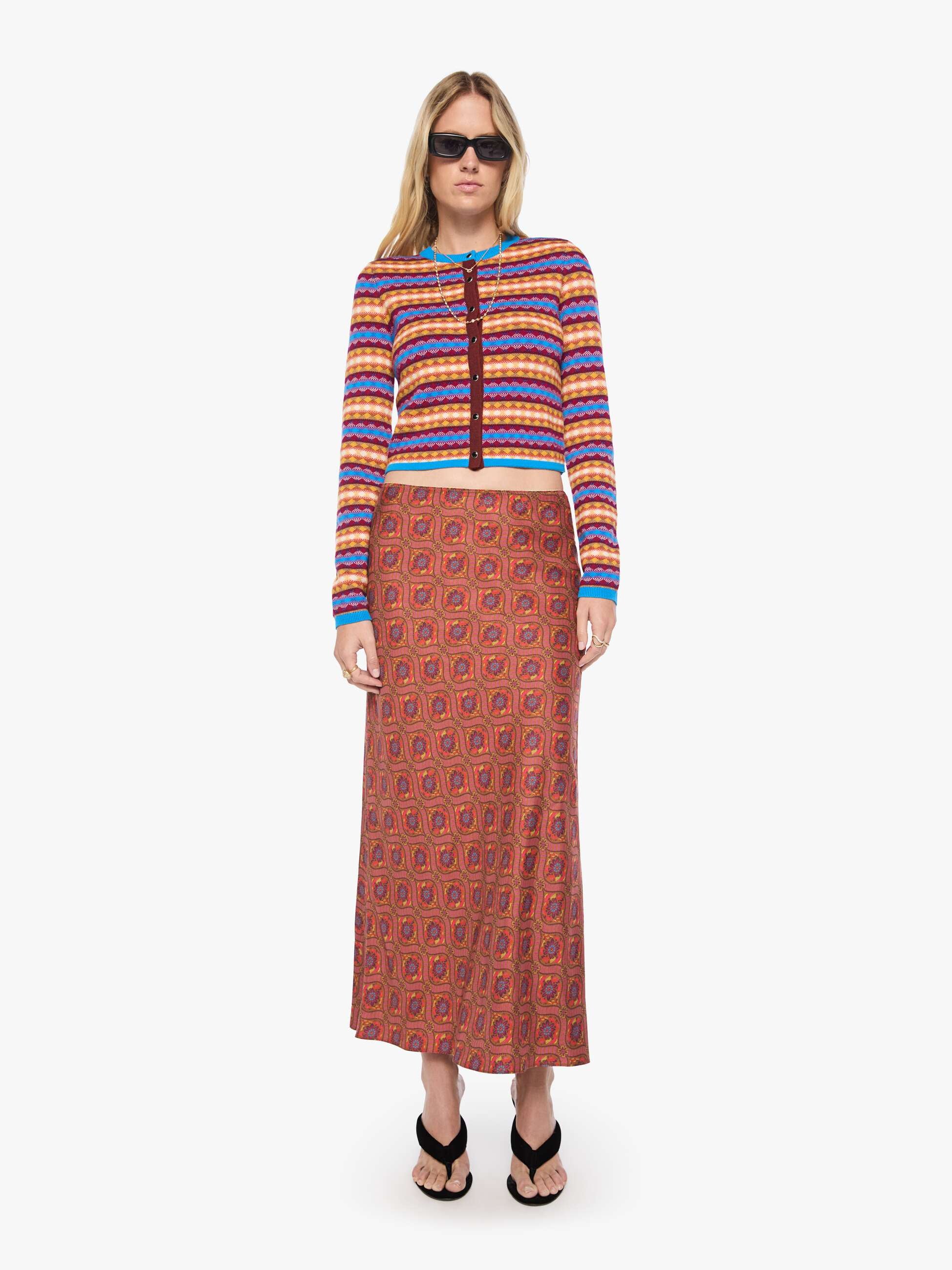 The Lil' Cardigan - Jacquard | MOTHER DENIM