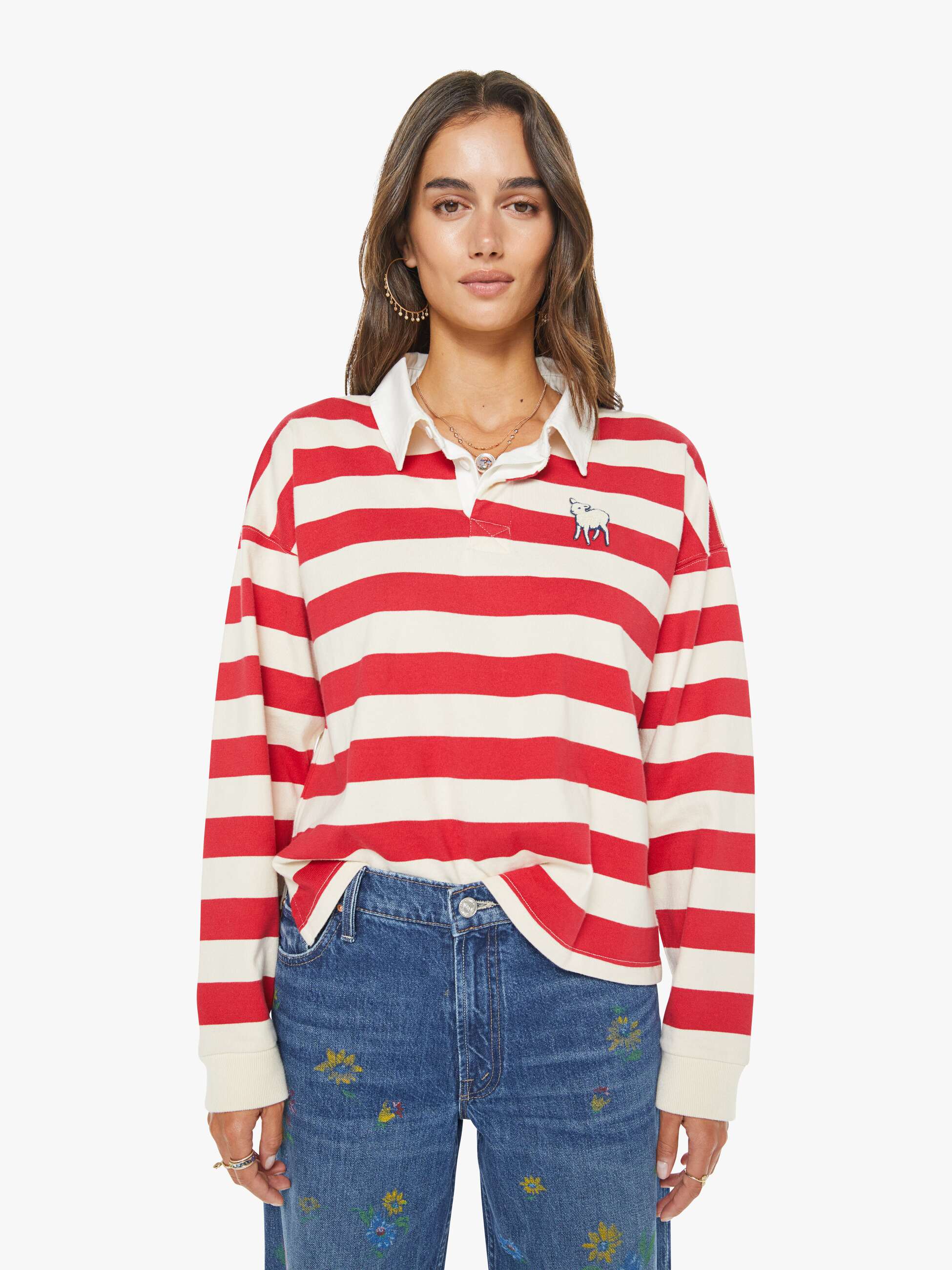 The Boxy Match - Tango Red And Cream