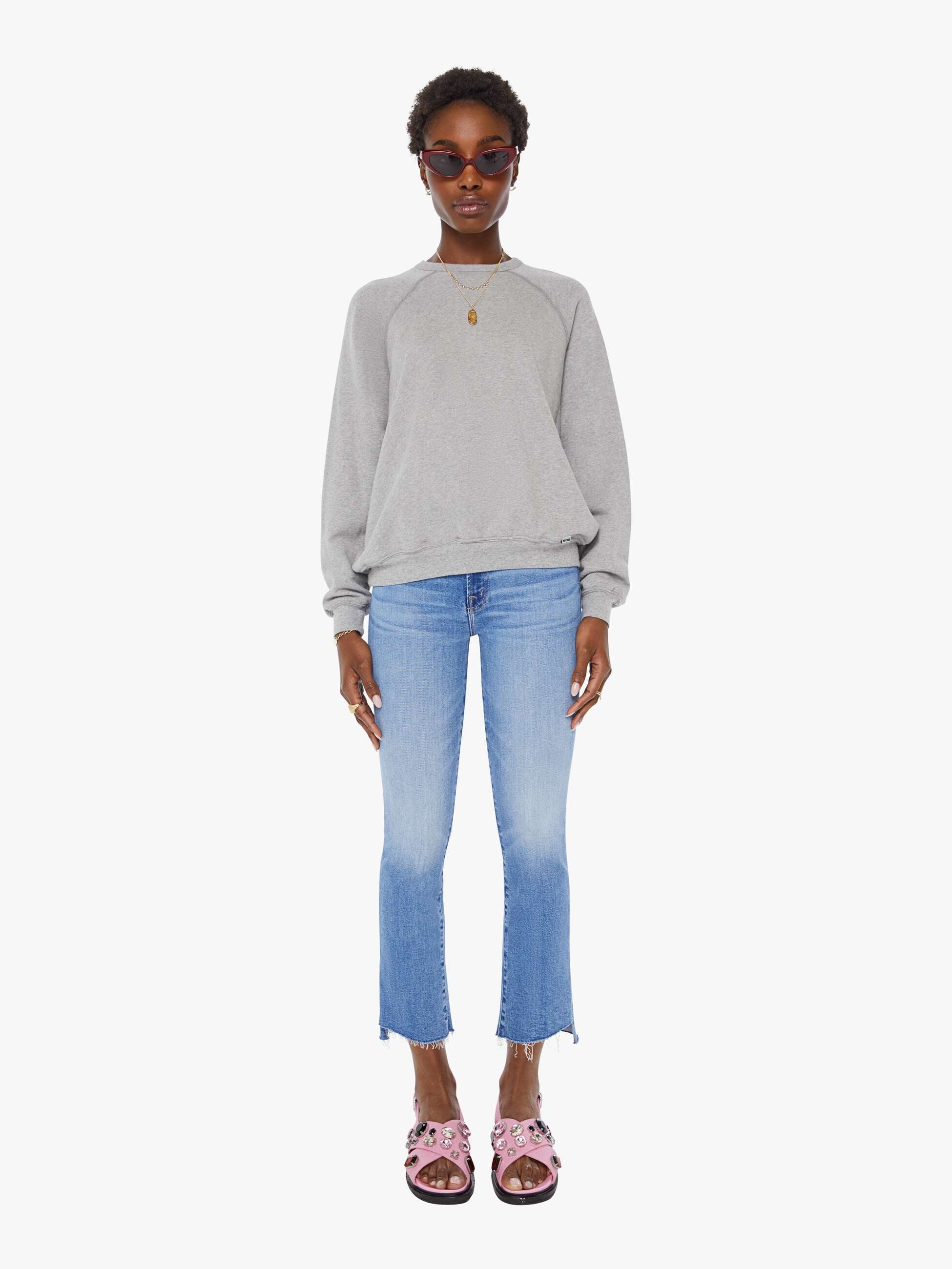 The Biggie Concert - Heather Grey | MOTHER DENIM