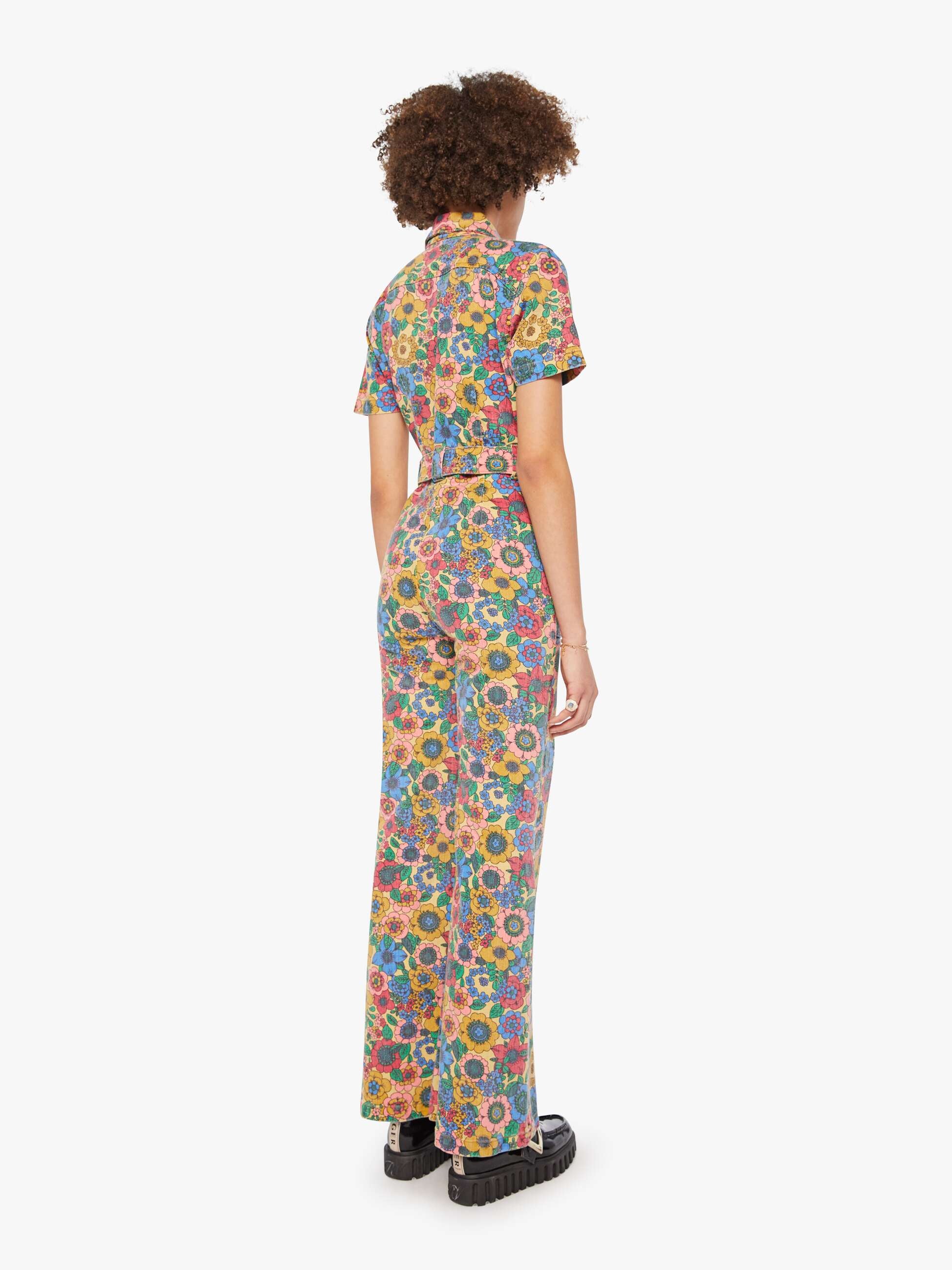 The Hustler Roller Jumpsuit Heel - Track And Flower Fields