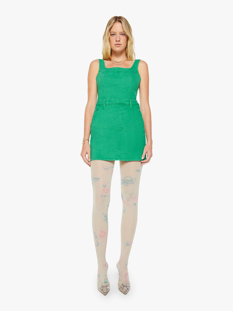holly green dress VERO MODA Women's Viscose A-Line Above The Knee Dress (Holly Holly Green) main image 0