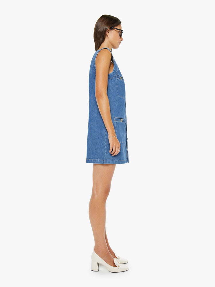 mother denim dress The Cover Up Women's Midi Just One Sip Size XS - CROPPED READ MOTHER says patience is a virtue MOTHER The Sweet Pea Maxi