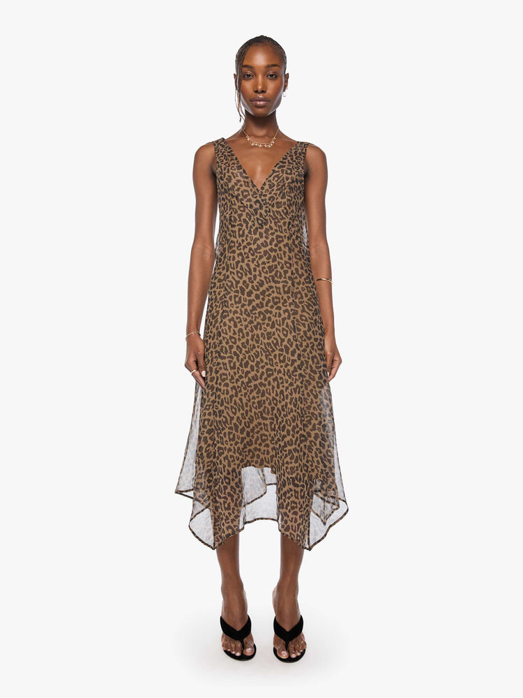 MOTHER The Hanky Dress Crystal Clear in Leopard (also X,M,L,XL)