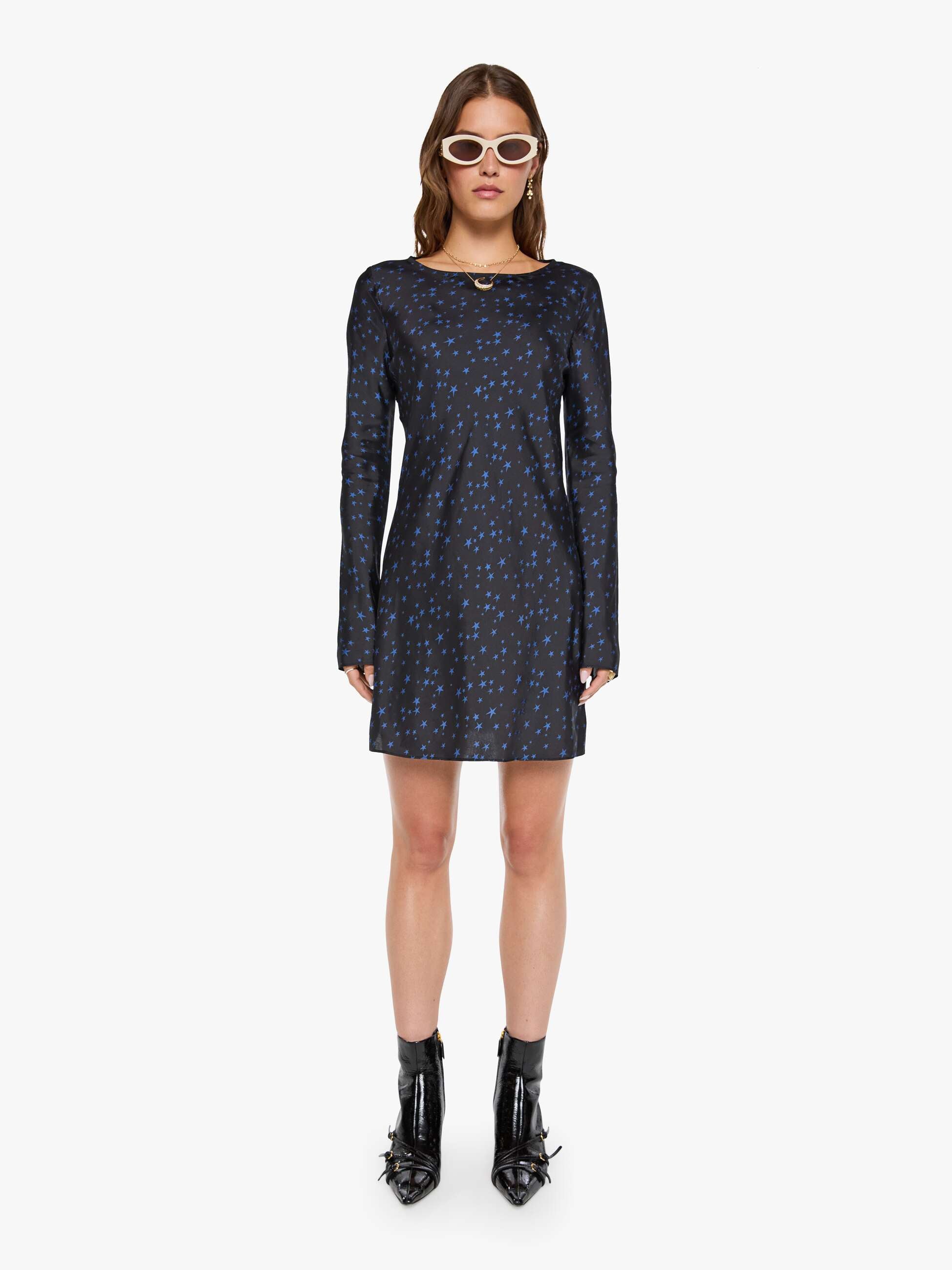 The Slip Up Mini Dress - Rock Star
