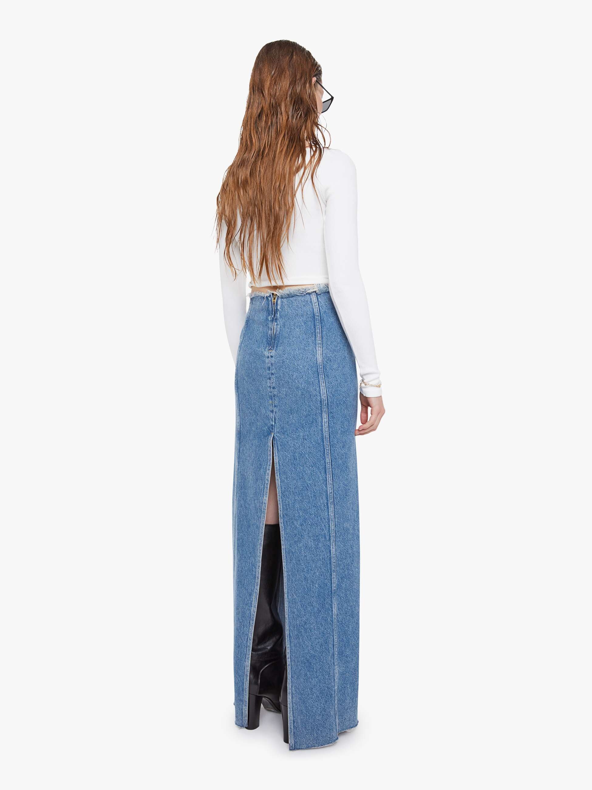 SNACKS! The Chip Clip Maxi Fray - Jerky | MOTHER DENIM