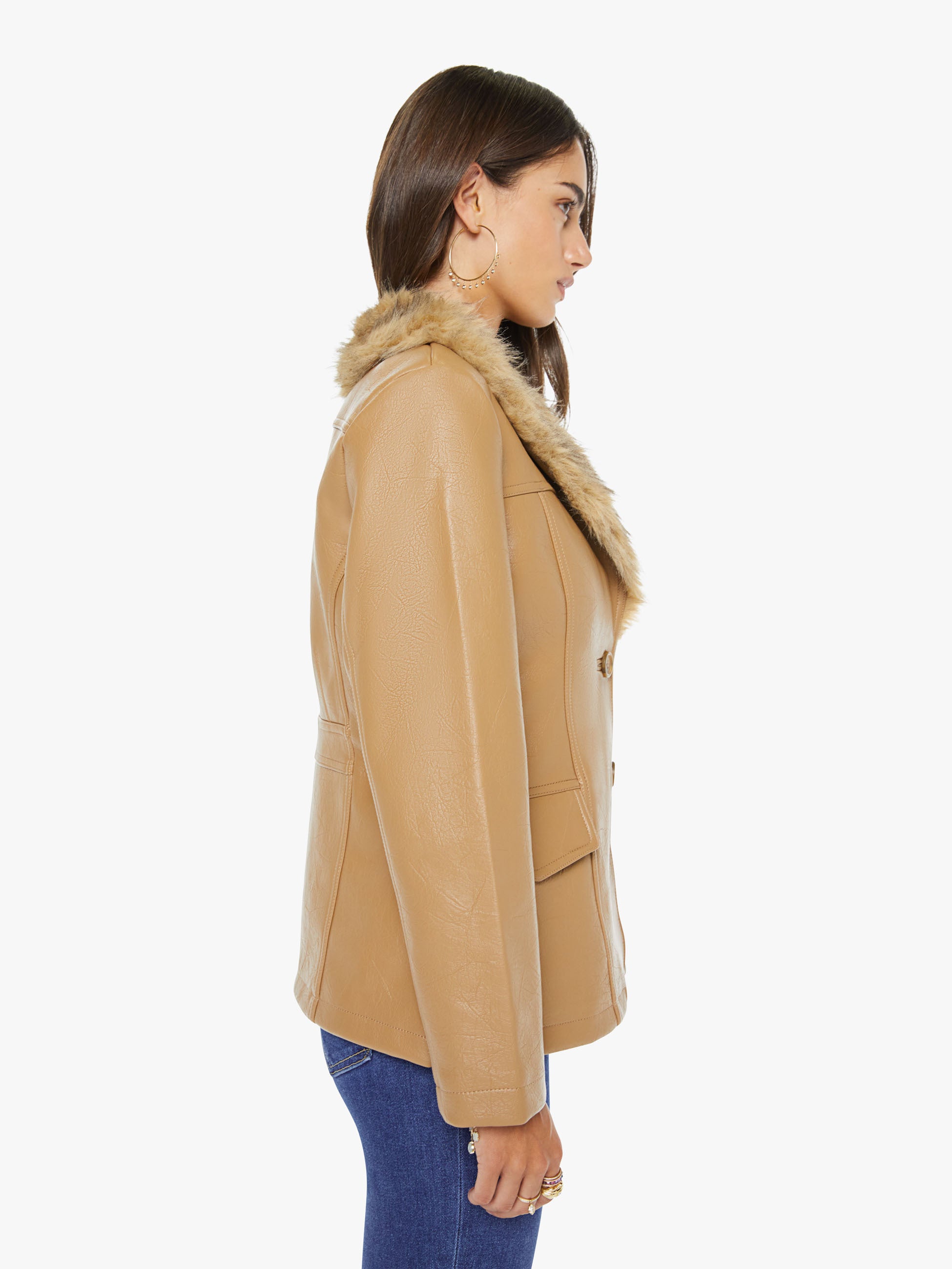 mother the shawl collar timber jacket