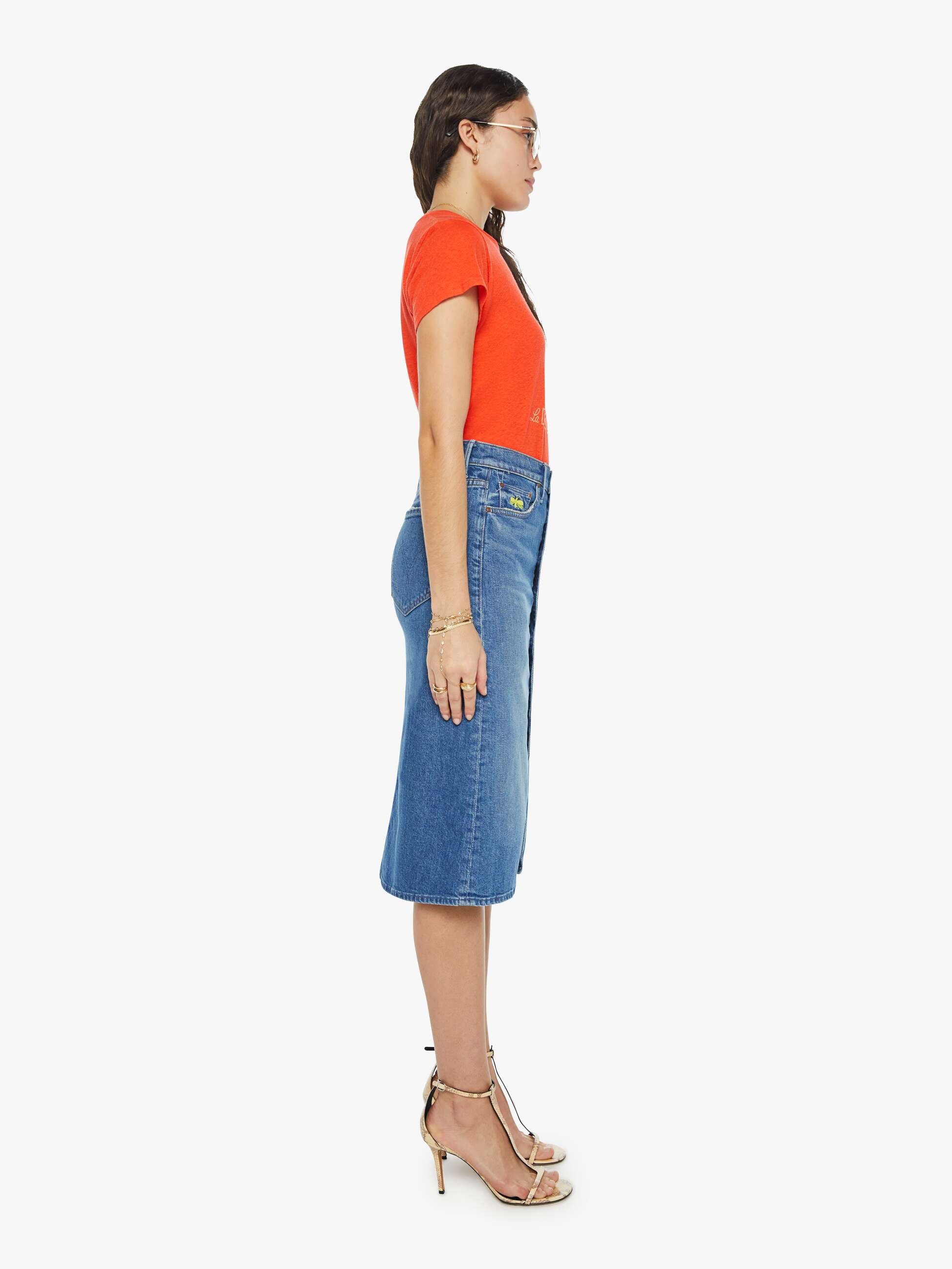 La DoubleJ x MOTHER The Button Vagabond Midi Skirt - Family Affairs