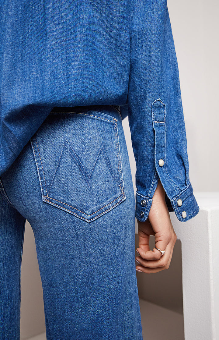 Mother Denim White Cotton Jeans Denim