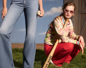 SPRWMN L/S Henley Top - Vintage Brown | MOTHER DENIM