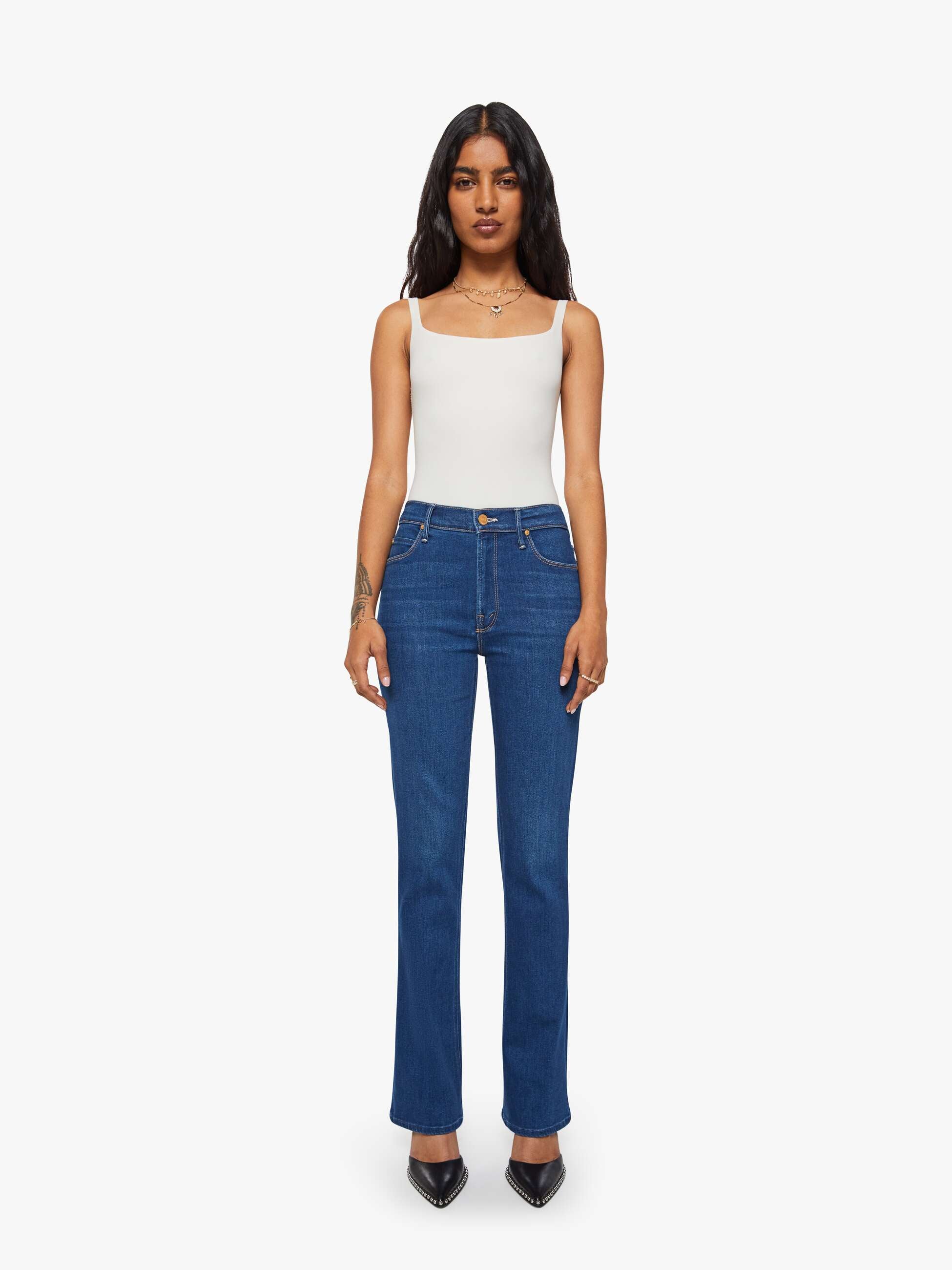 パンツ Bibiy ROSALIA DENIM PETITES The Lil Runaway - Pinkies Up! | MOTHER DENIM