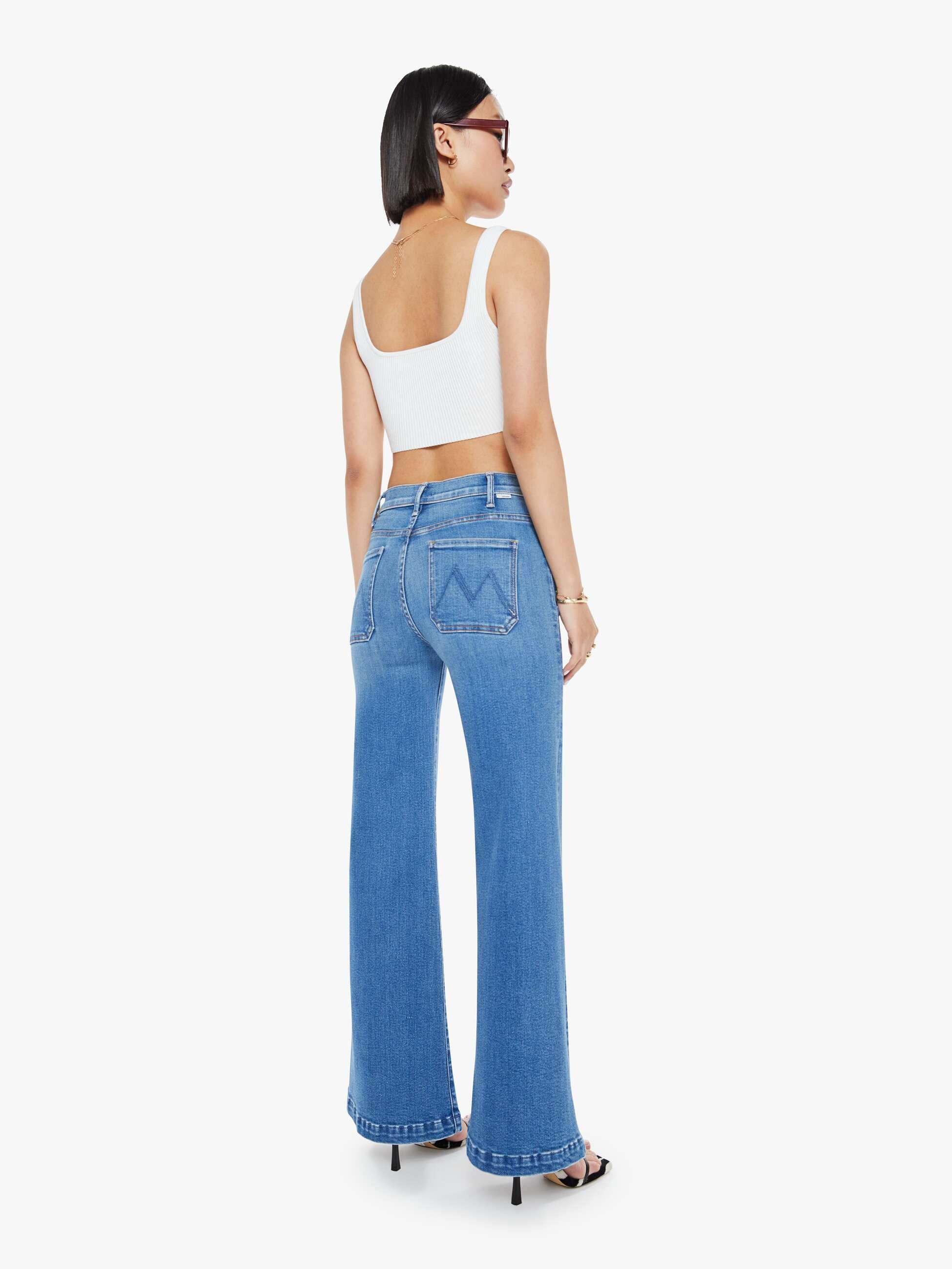 未使用品 MOTHER 【LIL】THE ROLLER FRAY 23 FOT PETITES The Lil' Roller Fray Jeans in Fan Favorite – Uniquities