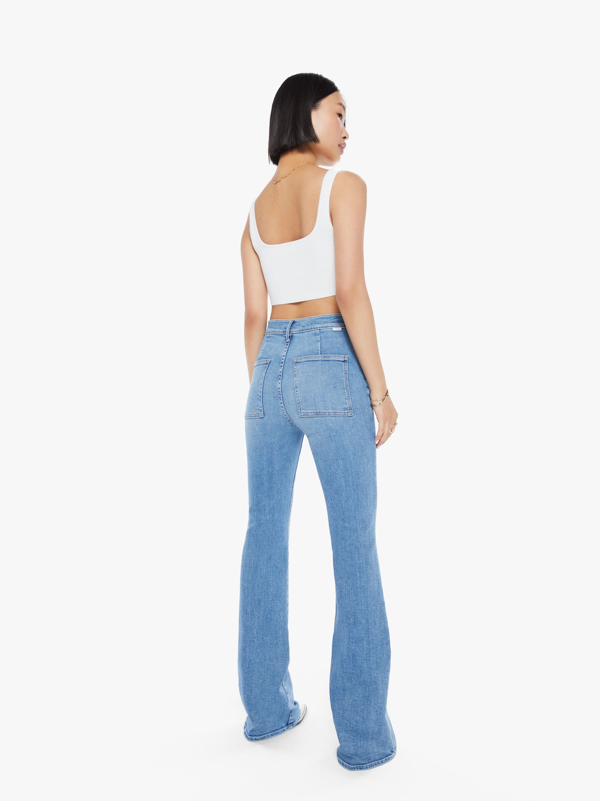 PETITES The Lil Drama Skimp - Tasty Waves | MOTHER DENIM