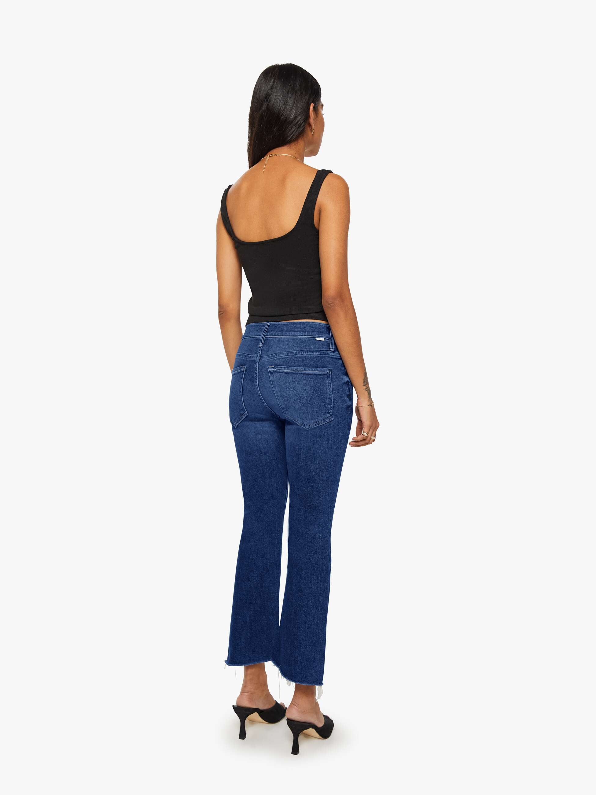 PETITES The Lil Insider Crop Step Fray - Off Limits | MOTHER DENIM