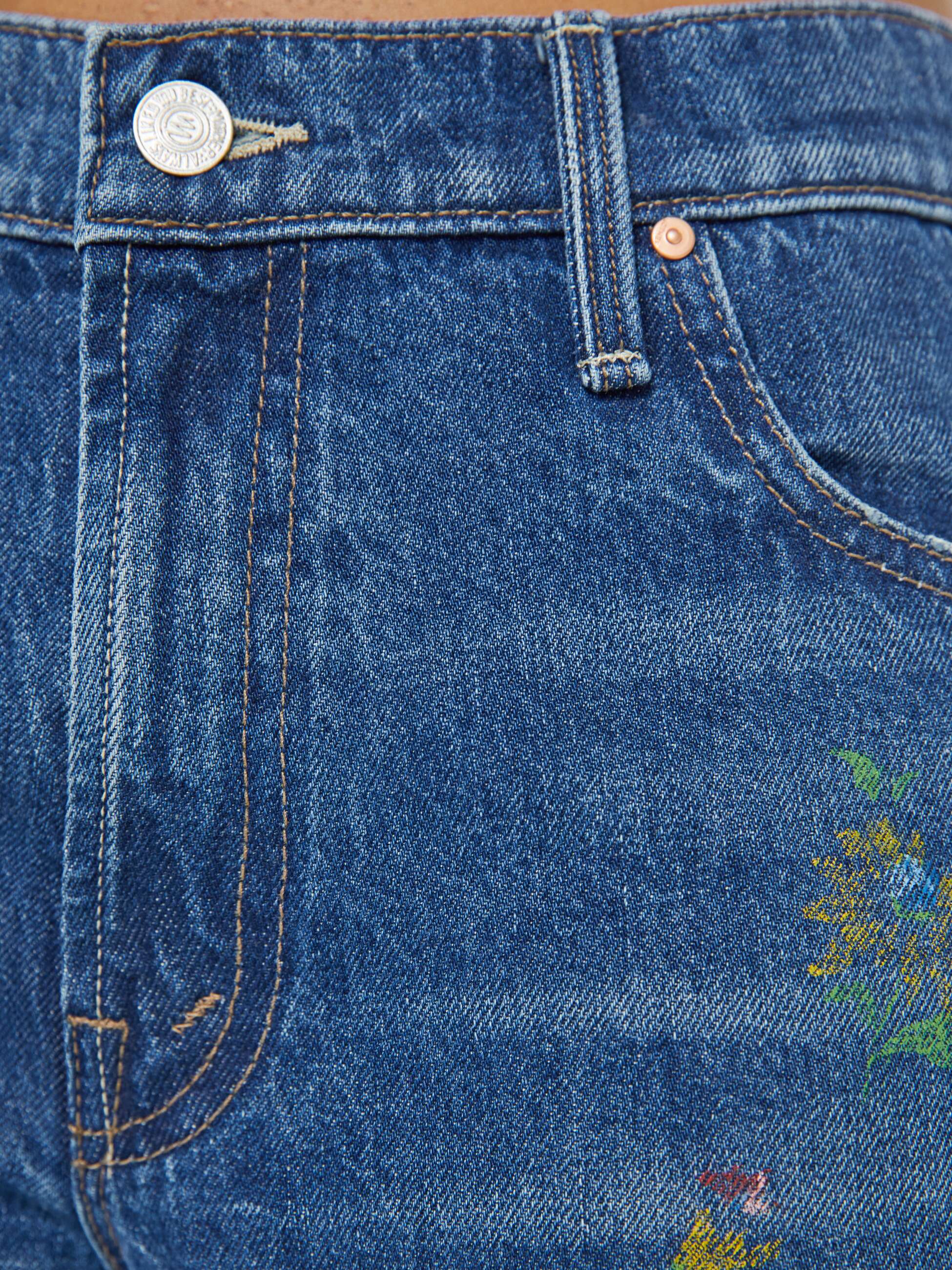 PETITES The Lil Rerun Zip Sneak - Field Of Flowers | MOTHER DENIM