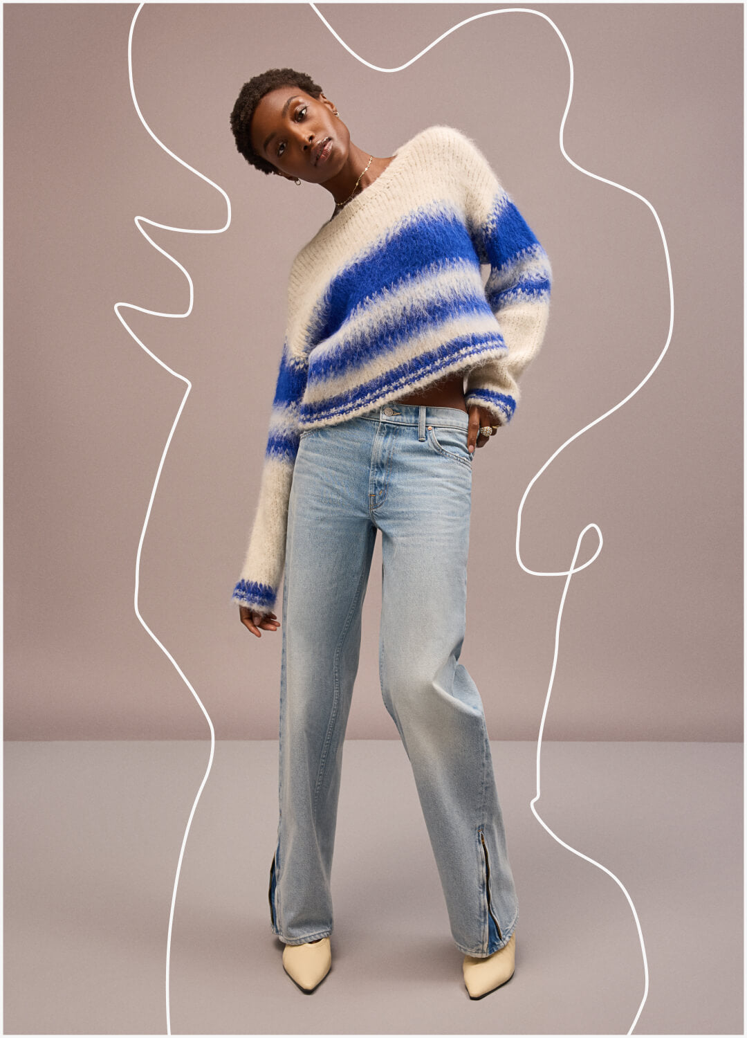 パメオポーズ 3 WAY BIG DENIM JACKET PAMEO POSE Party 3 Shop The Lookbook | MOTHER DENIM