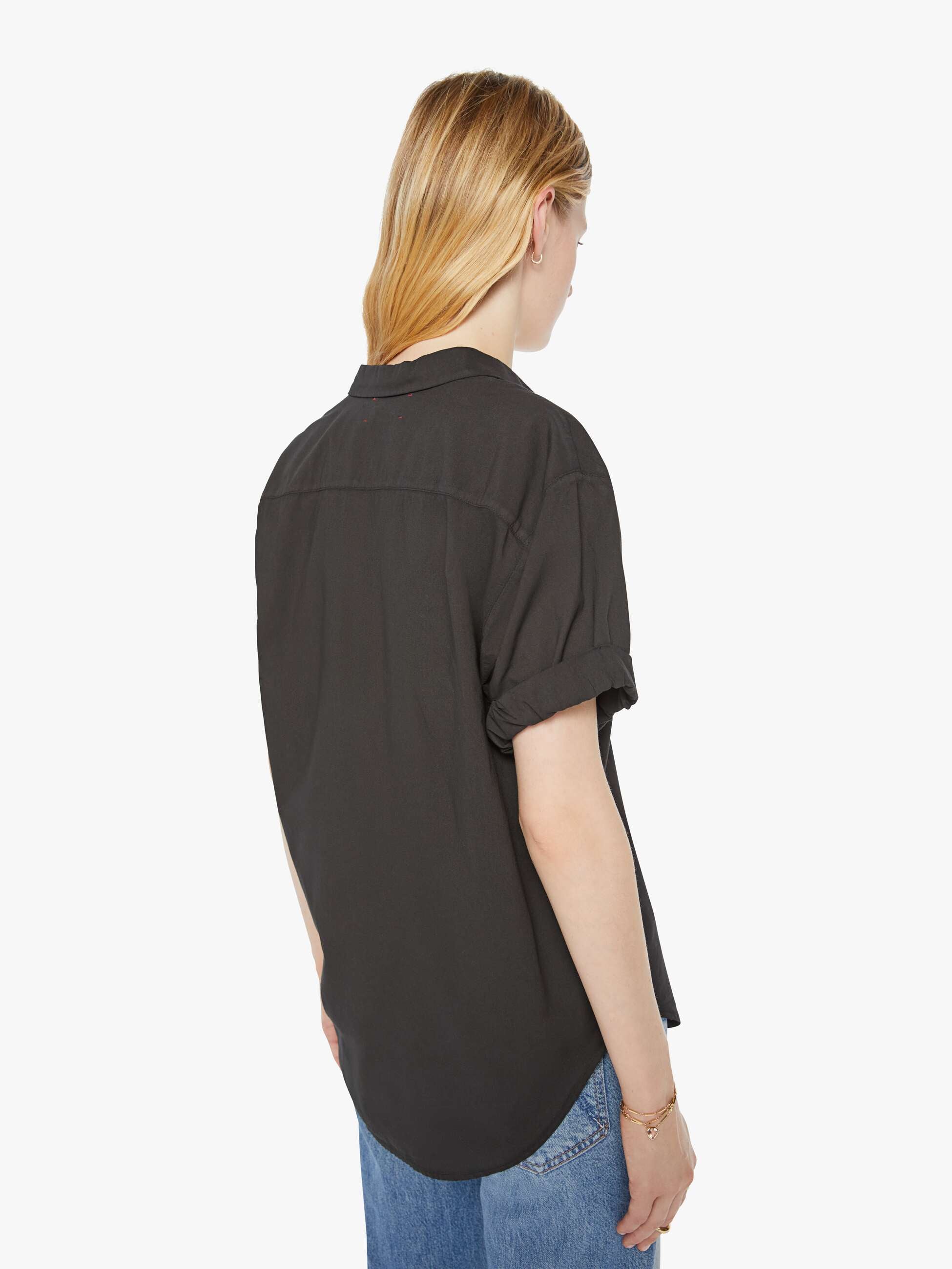 XiRENA Channing Shirt - Black | MOTHER DENIM