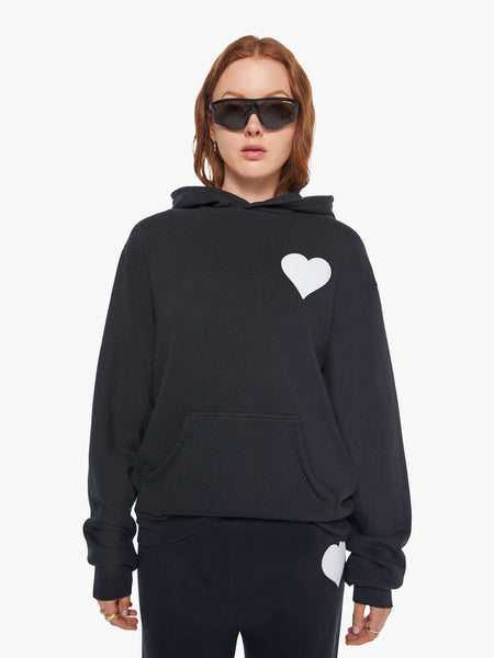 SPRWMN Heart Hoodie - Black | MOTHER DENIM